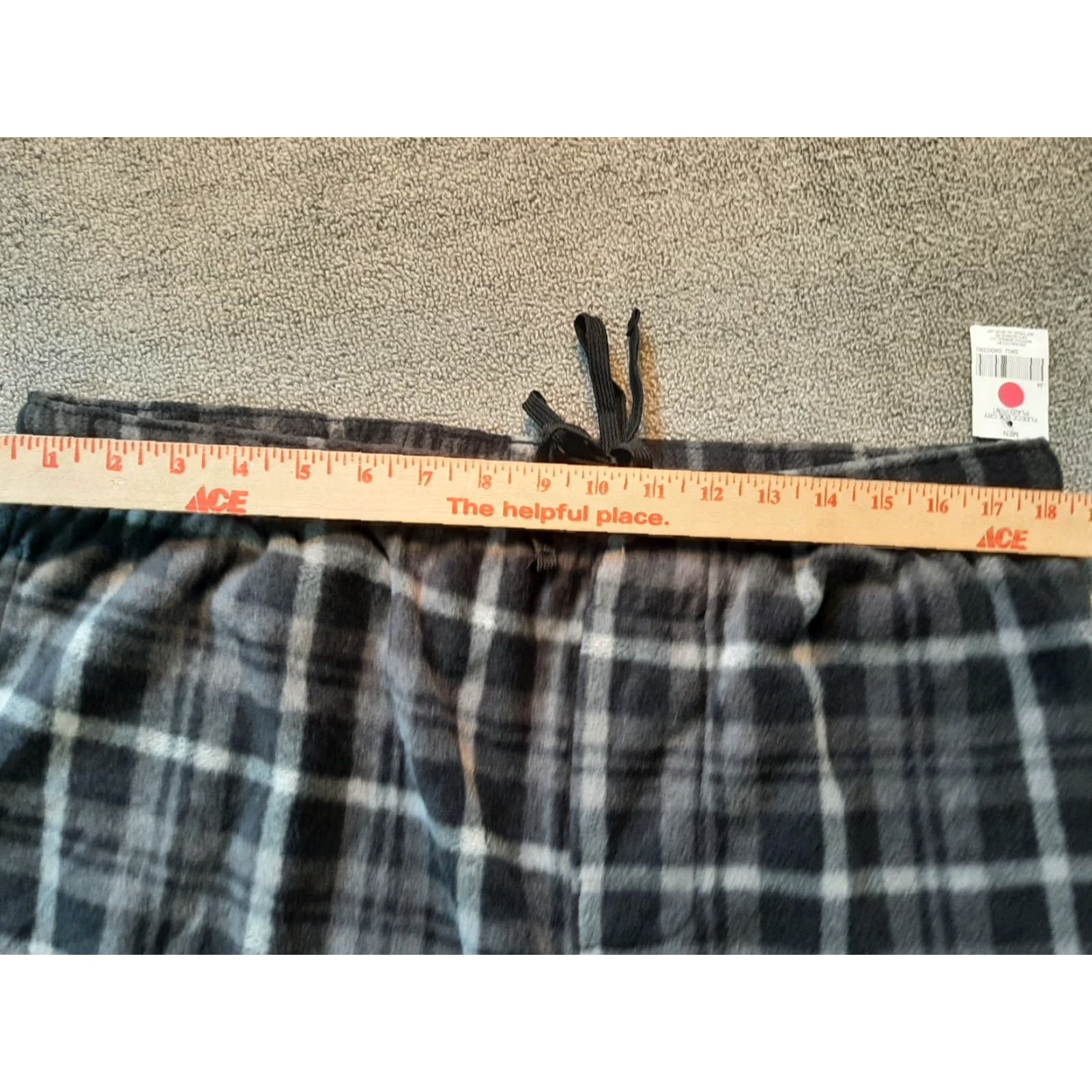 Highland 2000 Highland Pants Men’s XL Black Gray Plaid Polyester Pajamas Pajama Size US 36 / EU 52 - 4 Thumbnail