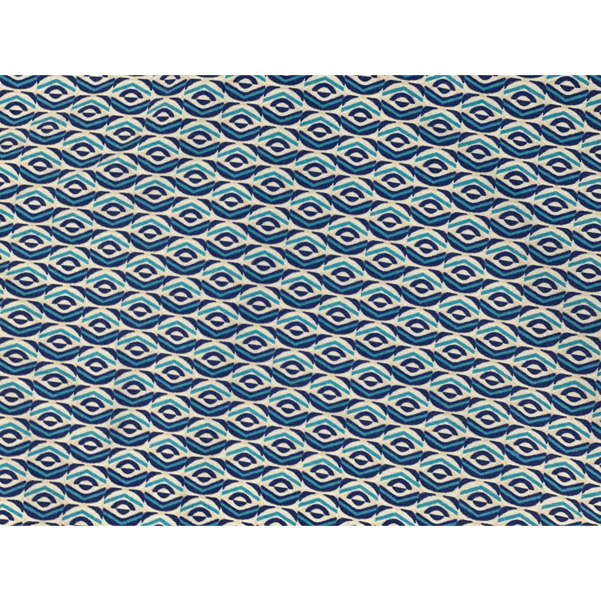 Chicos Chico’s Blue white Geometric Print Leg Pants size 3 XL Size 37" - 2 Thumbnail