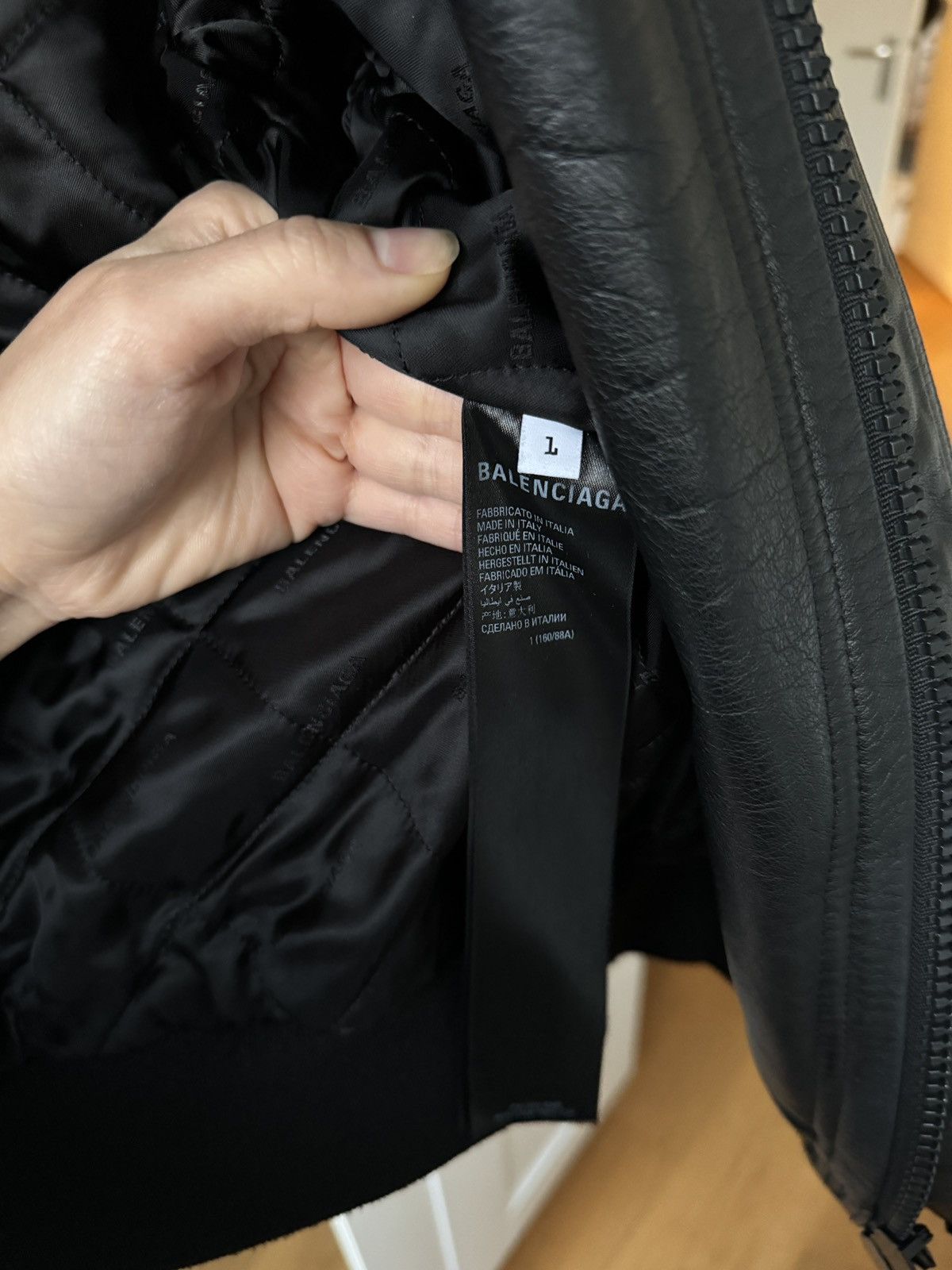 Adidas × Balenciaga Leather bomber Balenciaga X Adidas Size US M / EU 48-50 / 2 - 9 Thumbnail