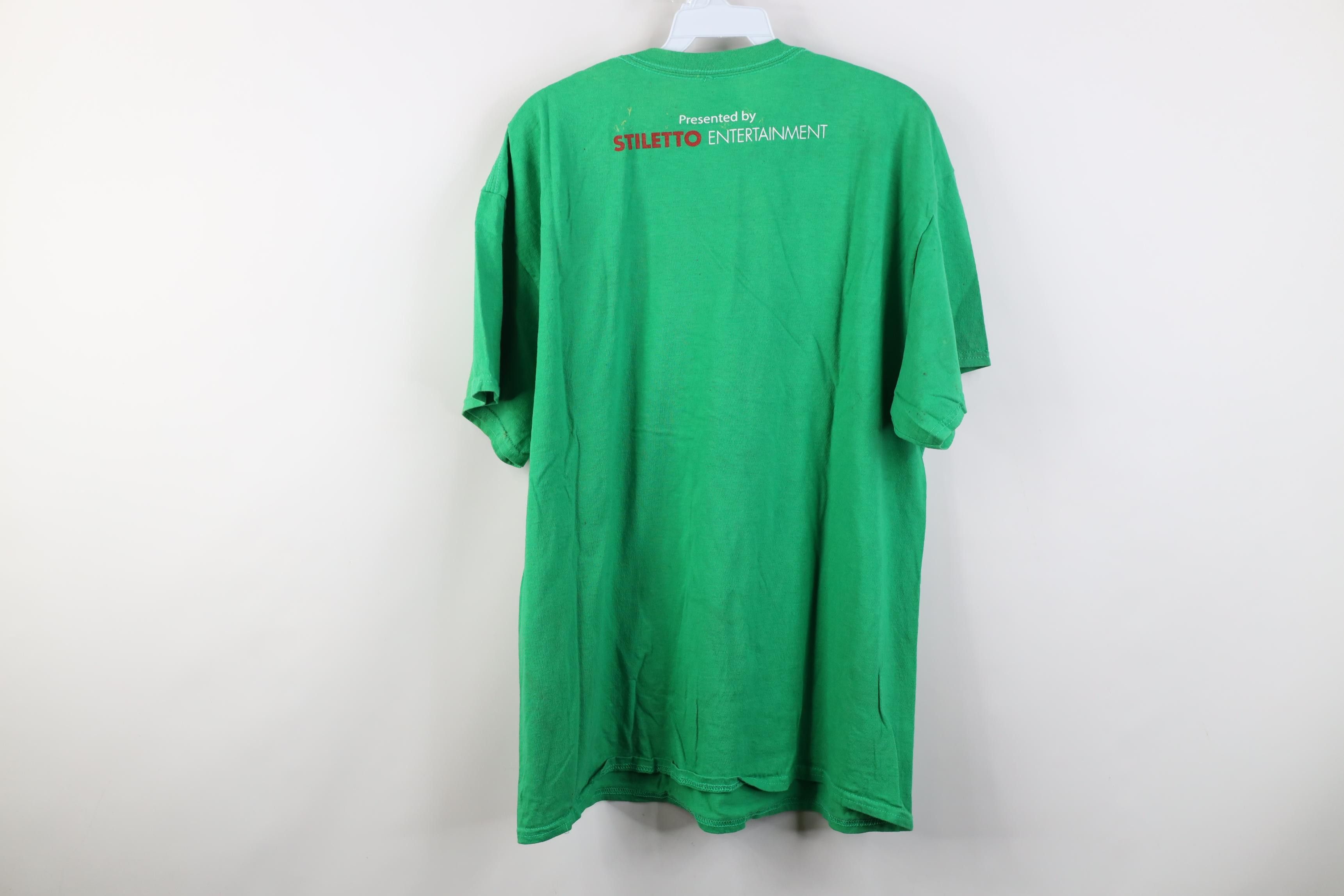 Vintage Vintage Crew The Last Tour Barry Manilow Band T-Shirt Green Size US XL / EU 56 / 4 - 14 Thumbnail