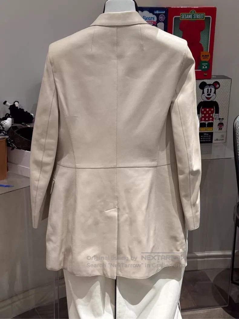Hermes Hermes Glacier White Apricot Color Lamb Leather Jacket and Size XS / US 0-2 / IT 36-38 - 2 Thumbnail