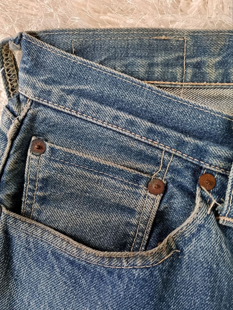 If Six Was Nine Vintage BARTACK JEANS Japan Selvedge Scovill Rivet Denim Size US 31 - 10 Thumbnail
