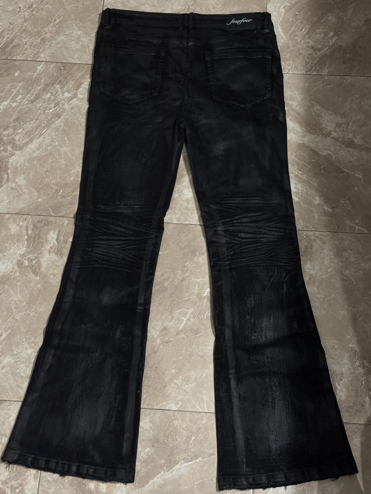 Tornado Mart FourFour Waxed Flared Denim Size US 36 / EU 52 - 2 Thumbnail