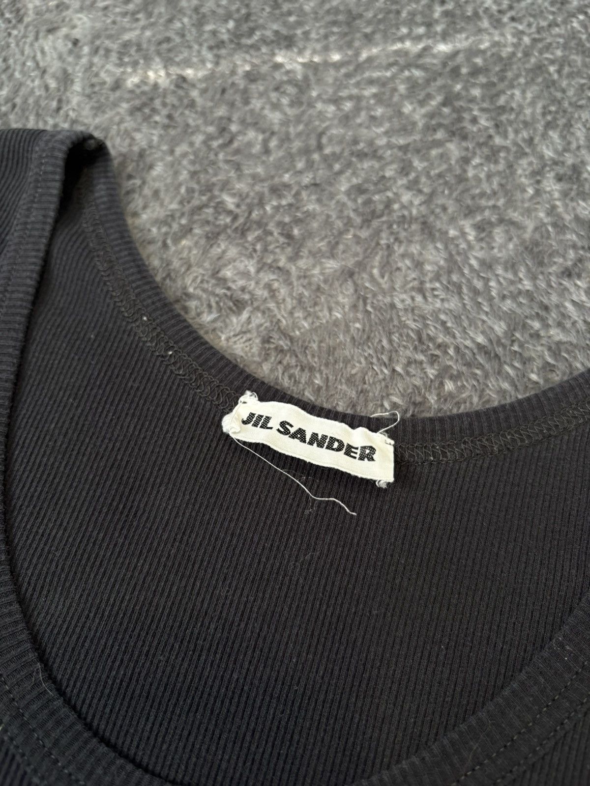 Jil Sander Vintage Jil Sander Raf Simons Basic Black Tank Top Size US M / EU 48-50 / 2 - 2 Thumbnail