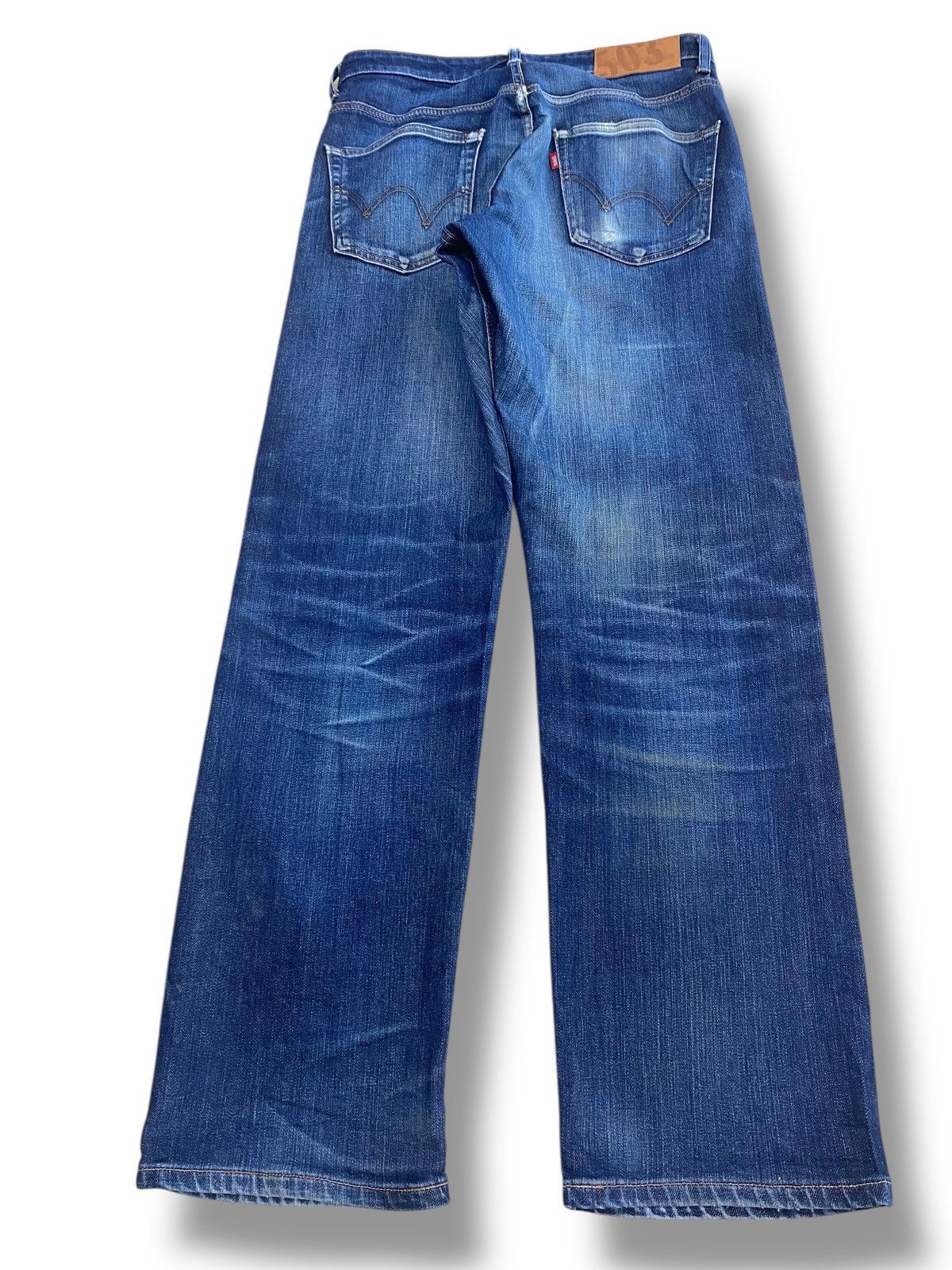 Edwin Edwin Whiskers Faded Wash Style Loose Jeans Size US 32 / EU 48 - 3 Thumbnail