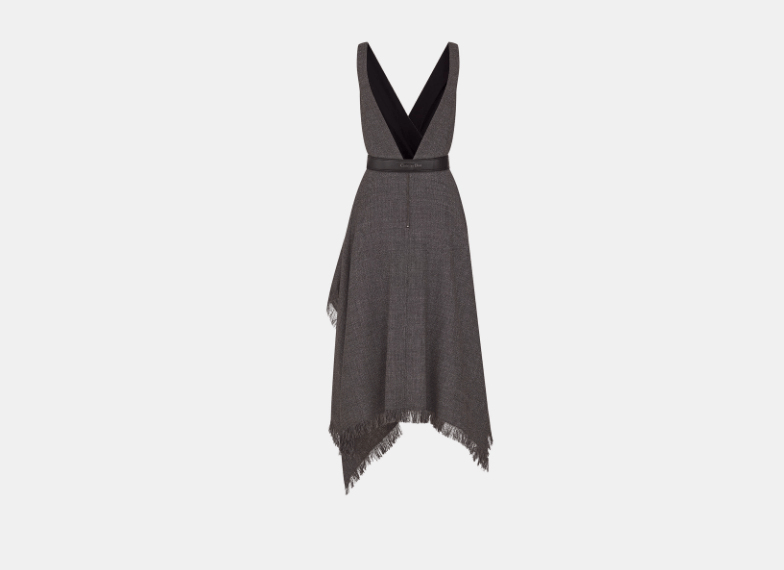 Dior o1w1db10326 511R29 Mid-Length Dress in Gray Size S / US 4 / IT 40 - 2 Thumbnail