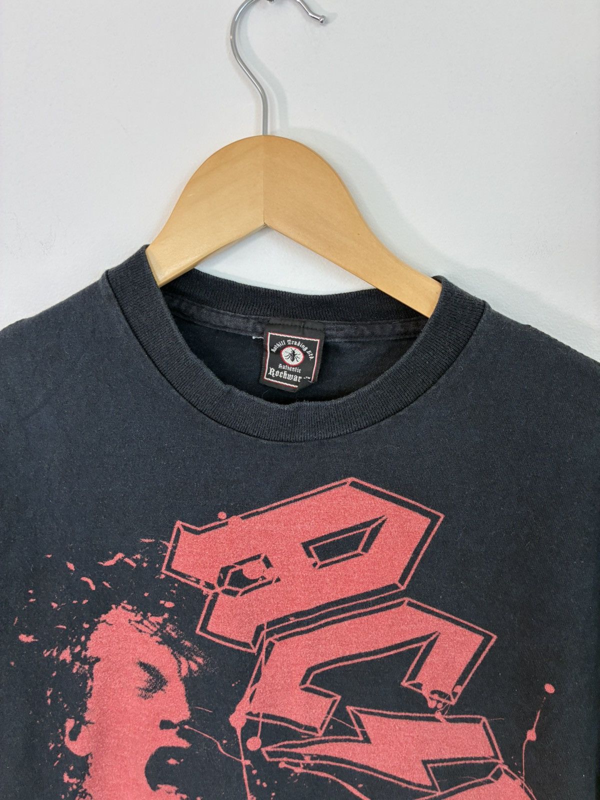 Band Tees ACDC Faded Black Distressed Rock Band Tee Size US M / EU 48-50 / 2 - 3 Thumbnail