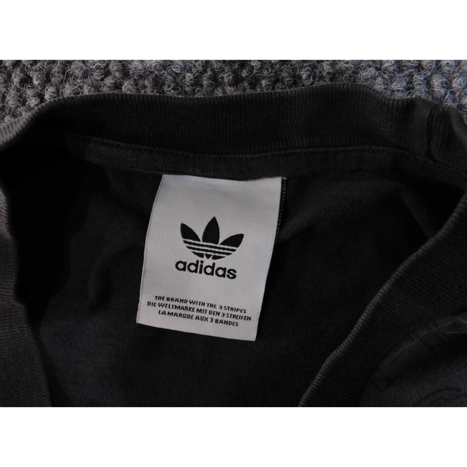 Adidas Adidas Shirt Mens Medium Black Gray Trefoil Allover Monogram Originals Tee Logo Size US M / EU 48-50 / 2 - 6 Thumbnail