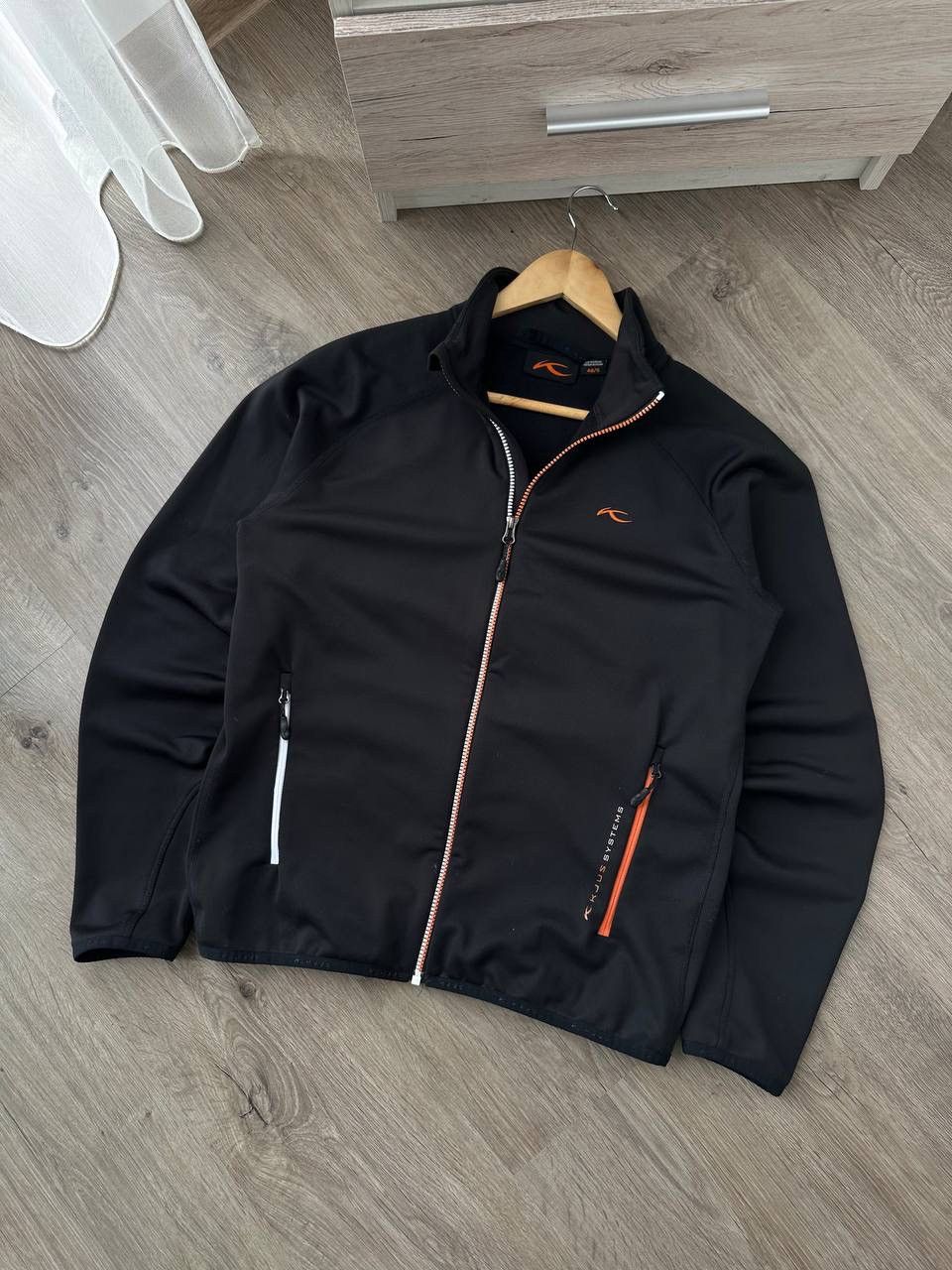 KJUS × Vintage Vintage Kjus Outdoor Black Big Logo Zip Hoodie Size US S / EU 44-46 / 1 - 6 Thumbnail