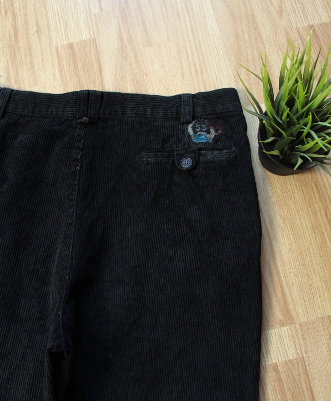 Iceberg 🔥 Rare Iceberg Disney Corduroy Pants Velvet Trousers Black Size US 32 / EU 48 - 6 Thumbnail