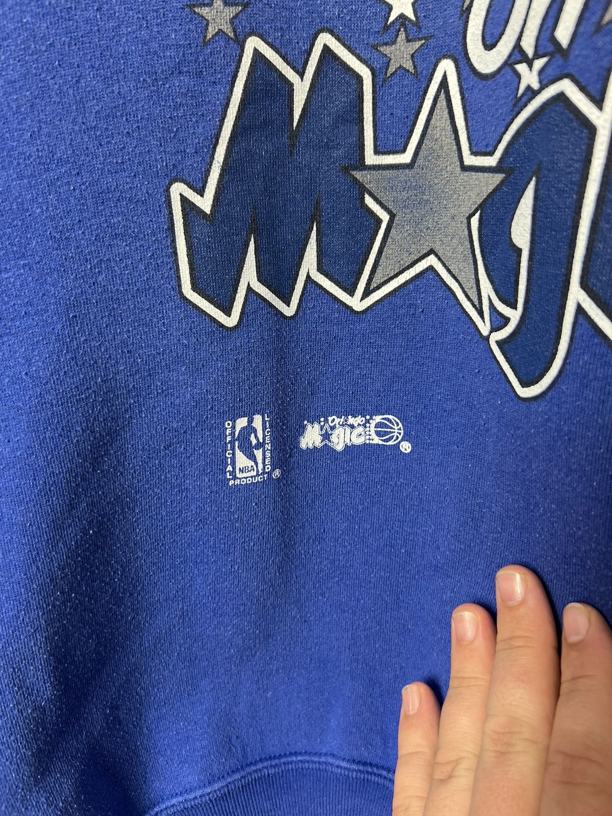 Nutmeg Vintage 90s Orlando Magic NBA Crewneck Sweatshirt Size US XL / EU 56 / 4 - 8 Thumbnail