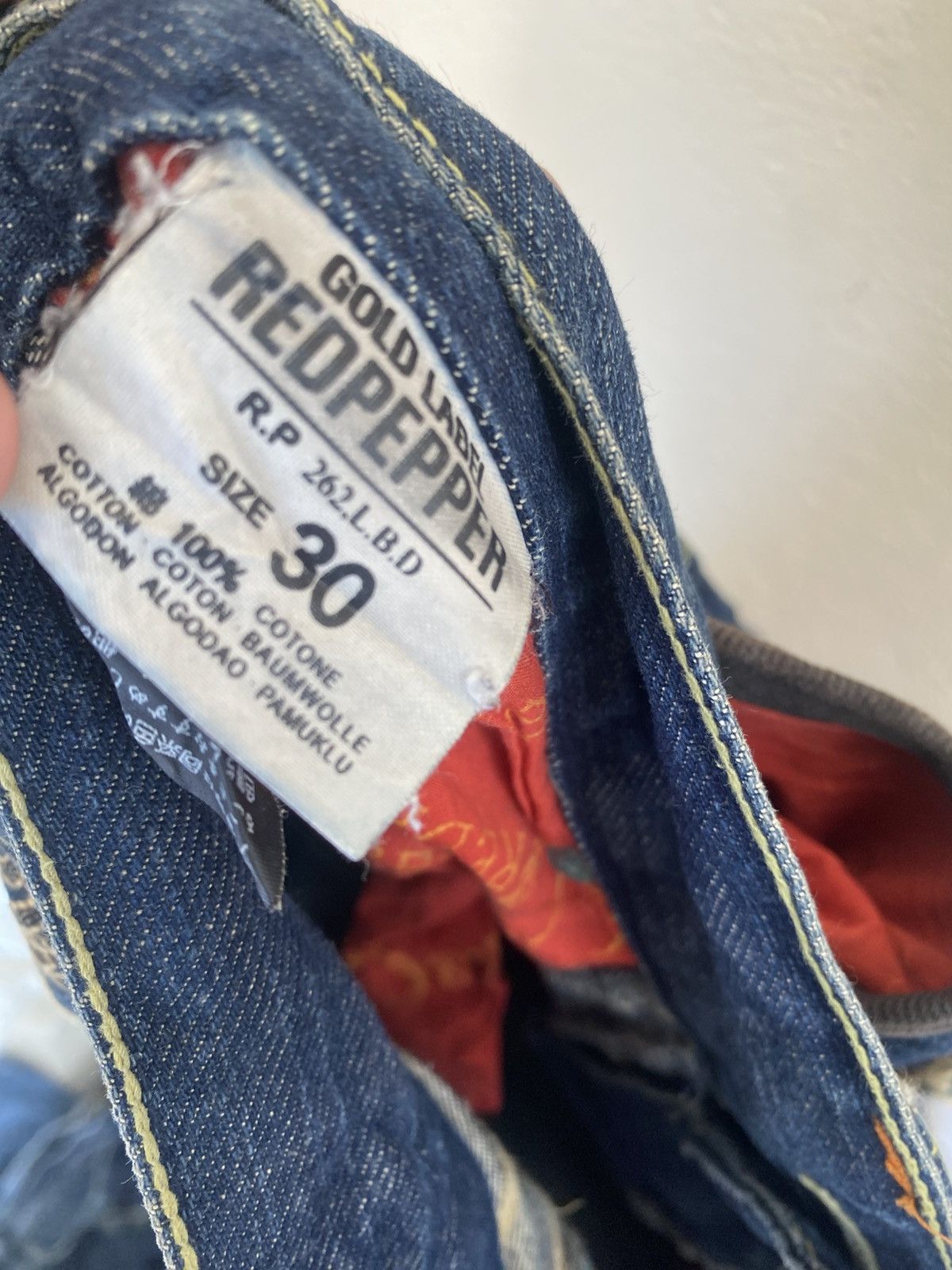 Le Grande Bleu (L.G.B.) RED PEPPER 2000s Denim Size US 32 / EU 48 - 13 Thumbnail