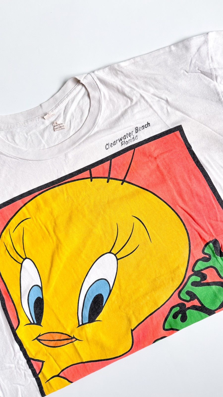Vintage × Warner Bros Vintage Tweety T-shirt 1993’s Size US XXL / EU 58 / 5 - 4 Thumbnail