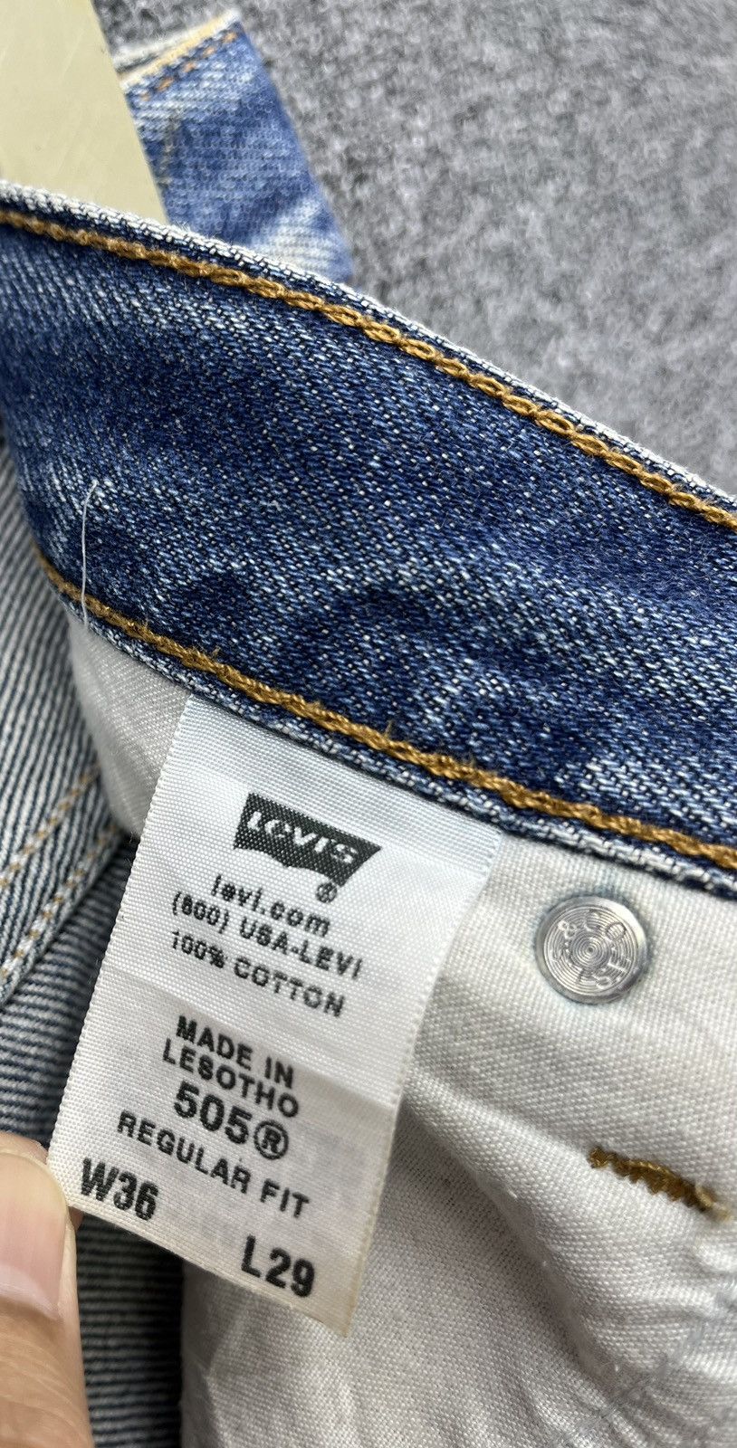 Levi's Vintage Levi's 505 Regular Fit Rare Jeans Denim Pants Size US 36 / EU 52 - 7 Thumbnail