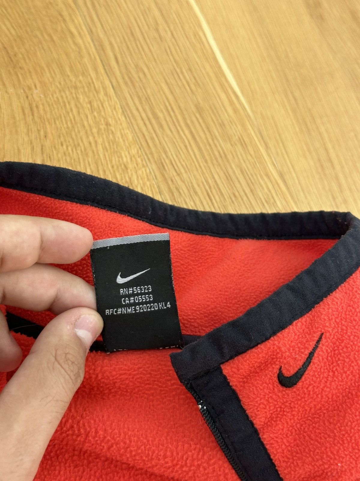 Nike Vintage Nike Half-Zip Jacket Black Swoosh Therma-Fit Size US XL / EU 56 / 4 - 10 Thumbnail