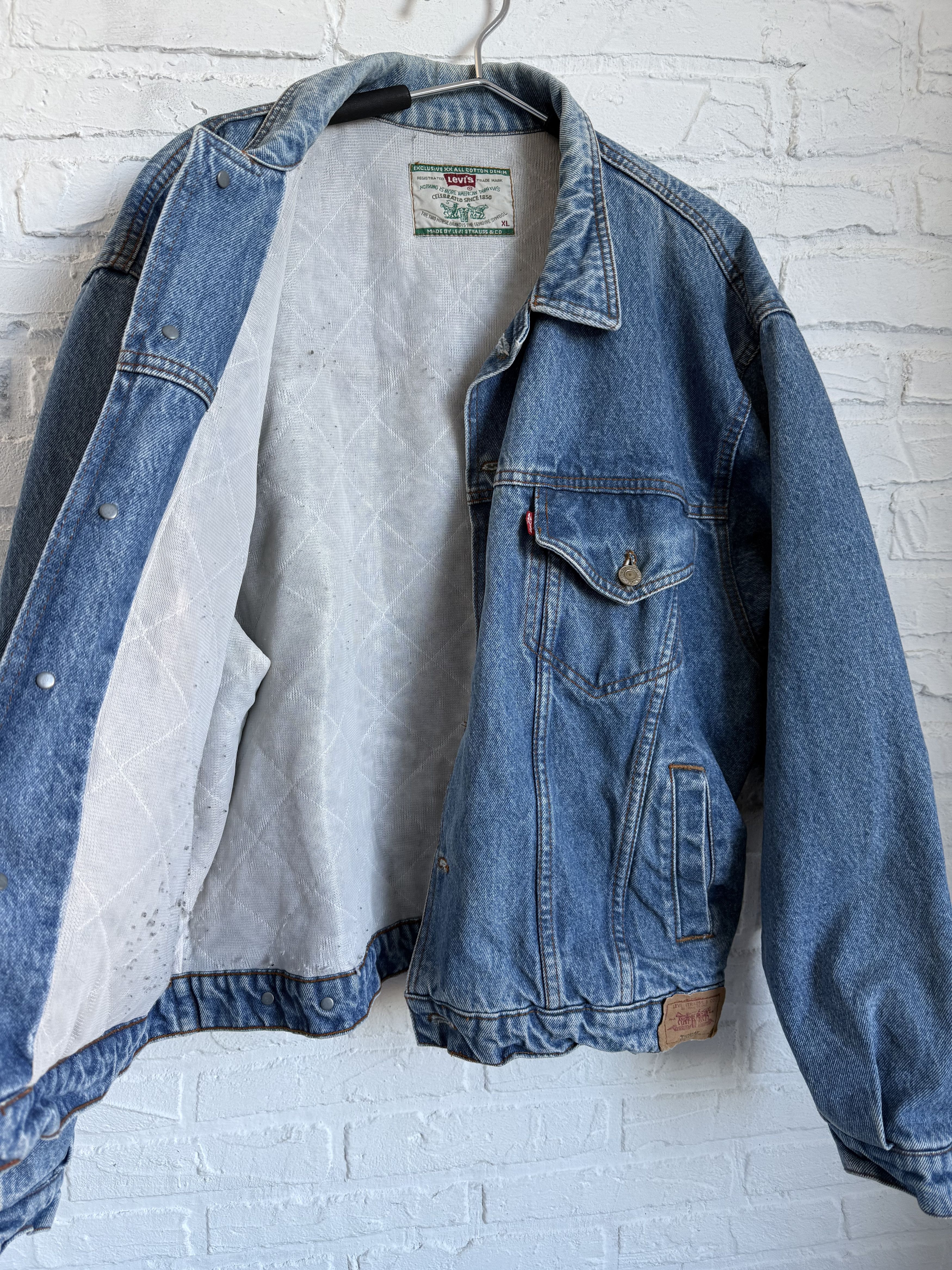 Levi's Vintage 90s Levi's trucker jacket Size US XL / EU 56 / 4 - 6 Thumbnail