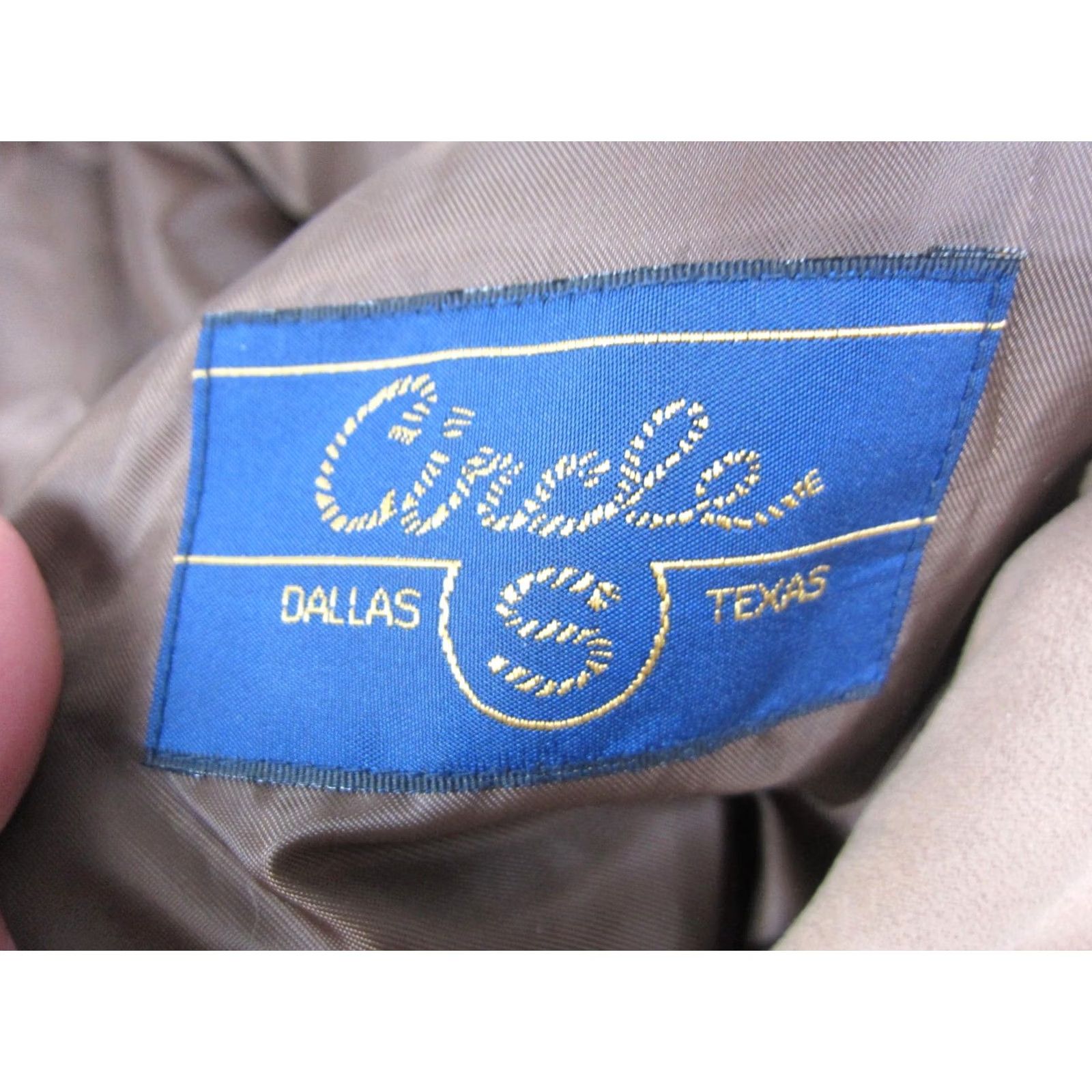 Velvet VINTAGE Circle S Jacket Mens 42R Brown Faux Suede Velvet Blazer 90s Blazer Mens 42 Brown 80s 90s Circle S Jacket Size 42R - 6 Thumbnail