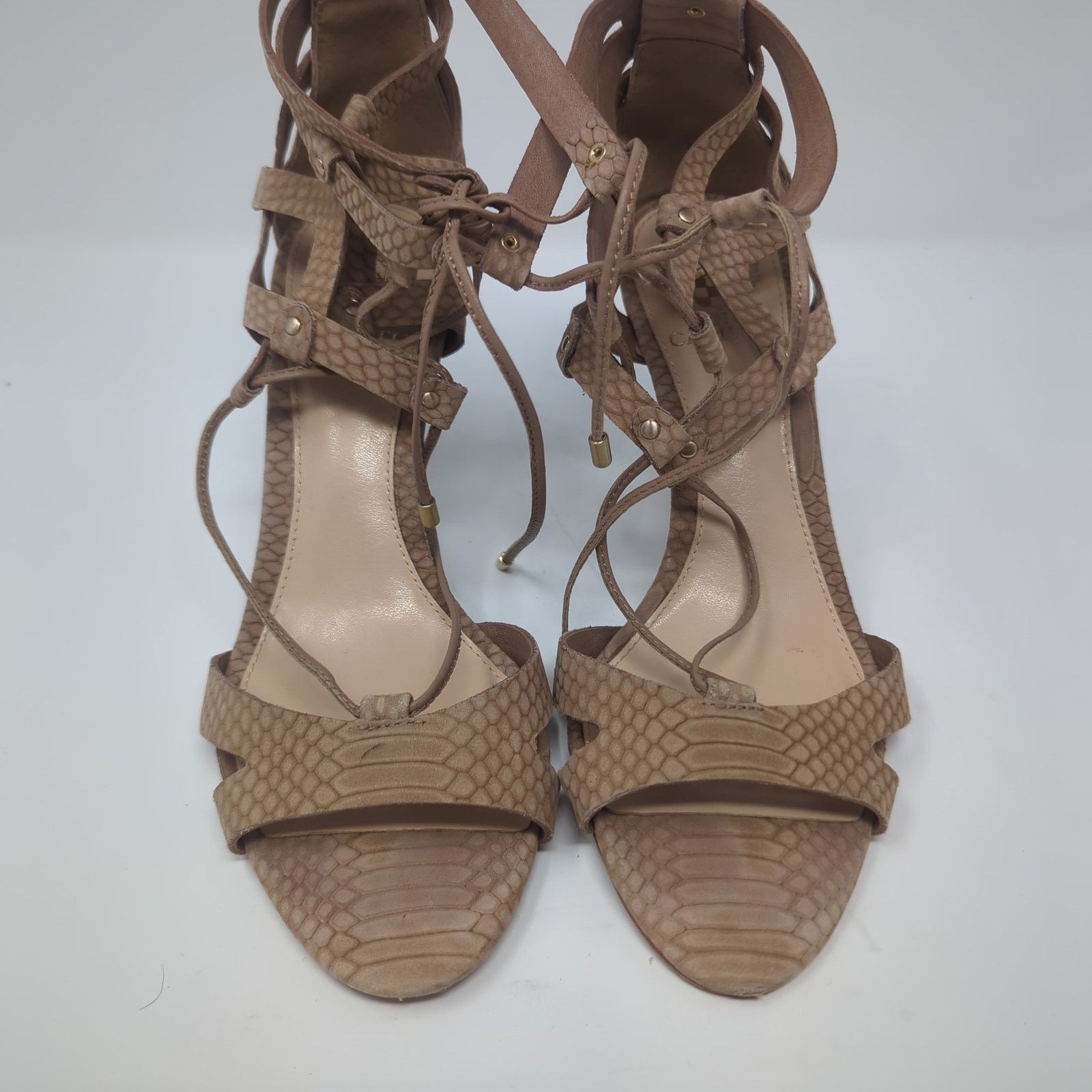 Vince Camuto Vince Camuto Suede Snake Print Leather Heels Womens Size 8.5 Size US 8.5 / IT 38.5 - 3 Thumbnail