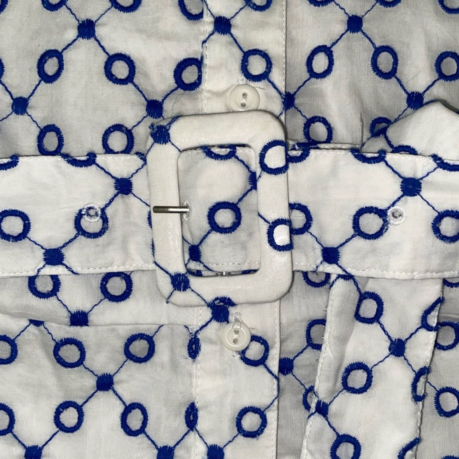 ALEXIS Alexis x Target Blue & White Tulip Eyelet‎ Dress Small EUC Size S / US 4 / IT 40 - 9 Thumbnail