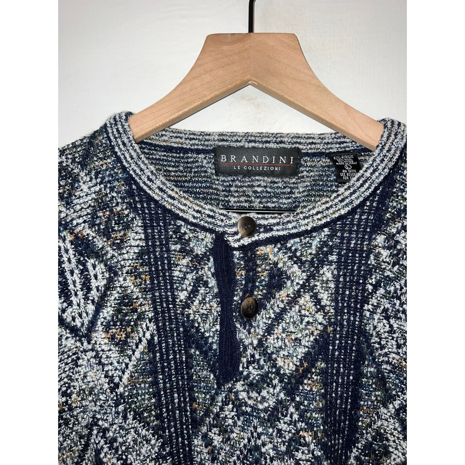 Vintage Vintage Brandini Sweater Le Collezioni Pullover Collection L Size US L / EU 52-54 / 3 - 7 Thumbnail