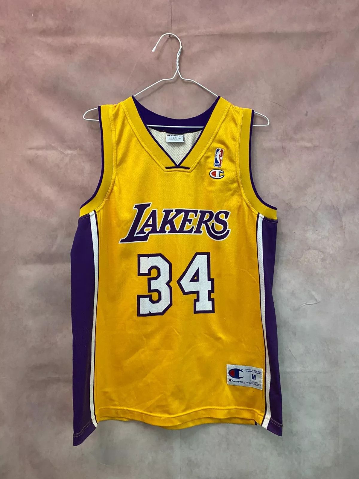 Champion × NBA Los Angeles Lakers Basketball Jersey Champion USA O'neill 34 Size US M / EU 48-50 / 2 - 1 Thumbnail