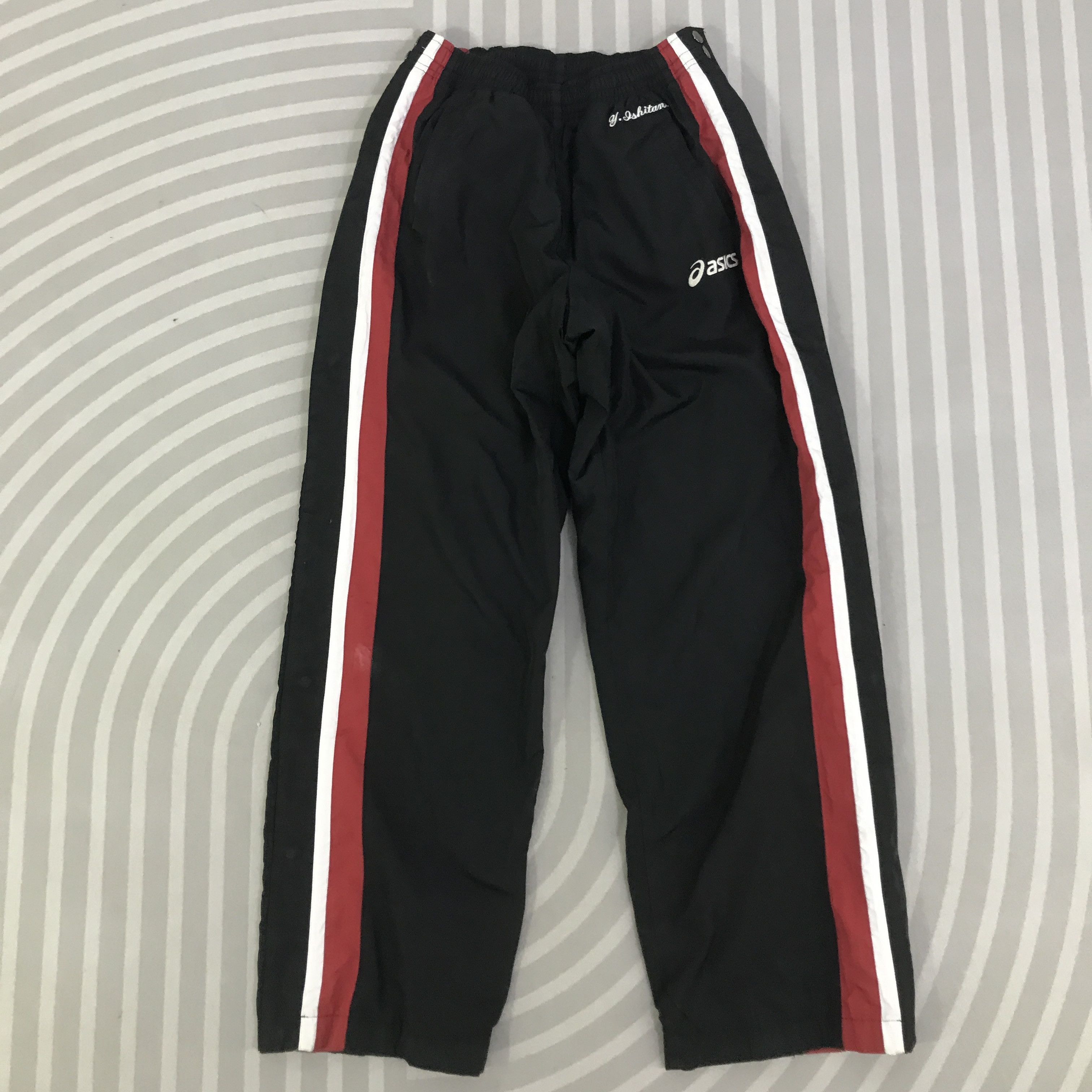 Asics Vintage Asics Sports Track Snap Button baggy Pants K130B3 Size US 28 / EU 44 - 1 Thumbnail