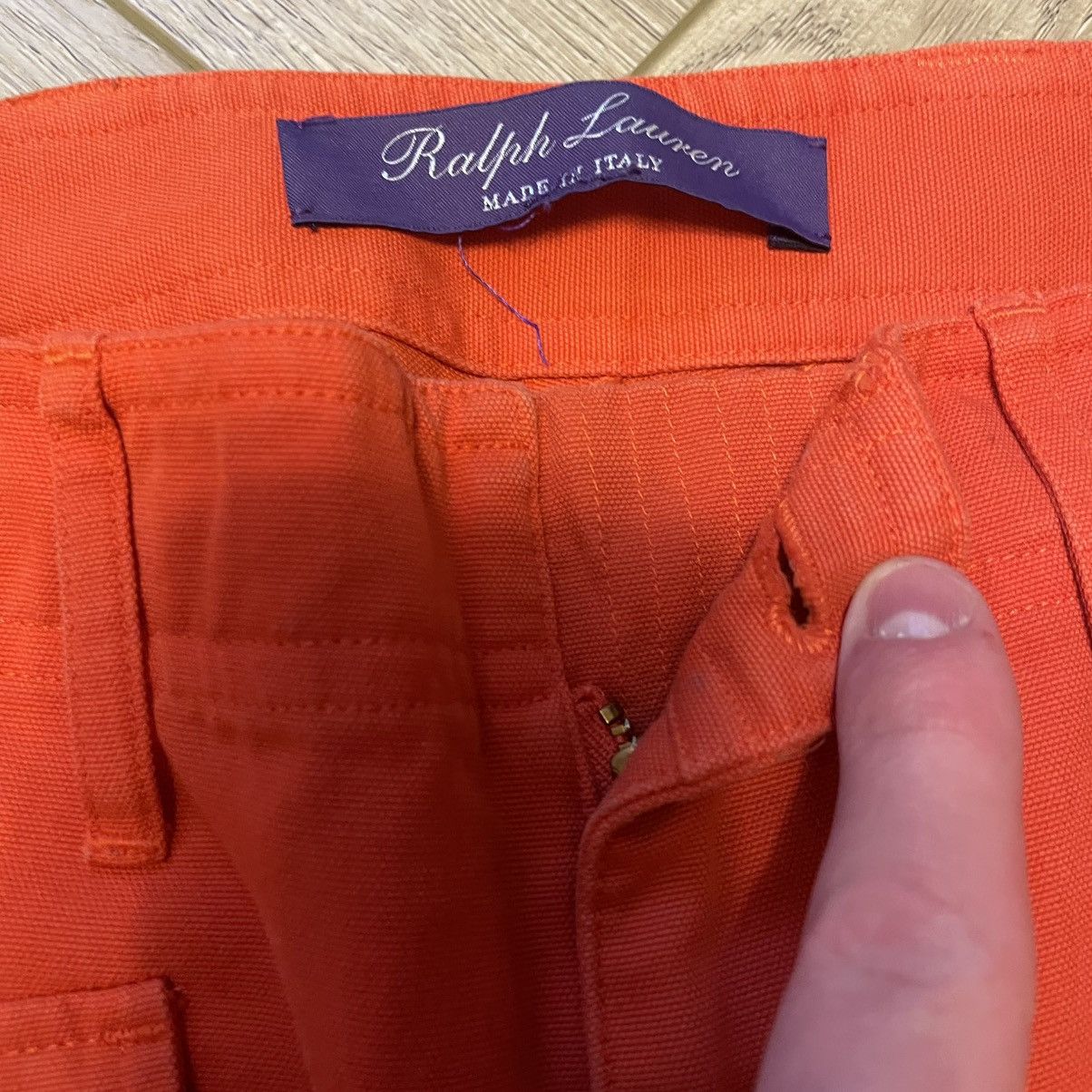 Ralph Lauren Purple Label Ralph Lauren Purple Label Silk Orange Cargo Trousers Size 30" / US 8 / IT 44 - 7 Thumbnail