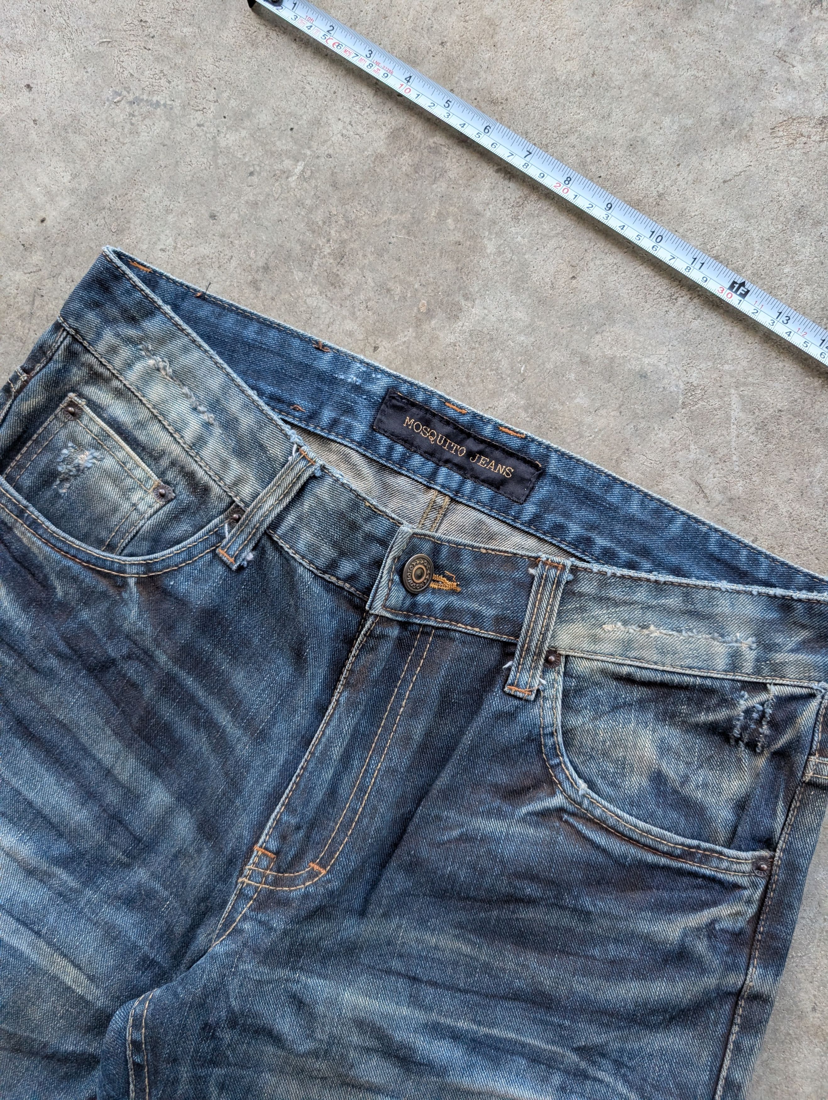 Levi's crazy Y2K mosquito faded bootcut flare archive denim jeans Size US 34 / EU 50 - 5 Thumbnail