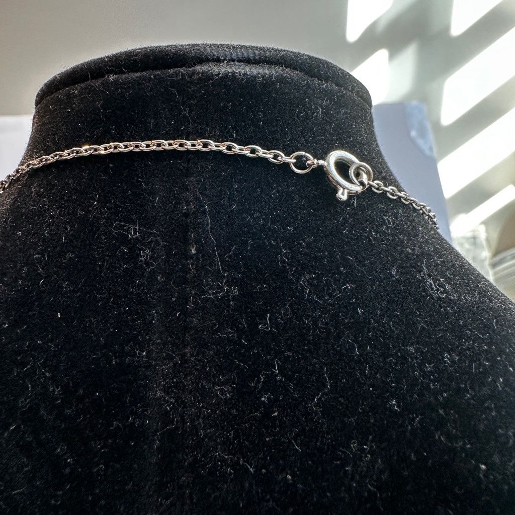 Other Silvertone Hexagon Pendant Necklace Adjustable Unbranded Size ONE SIZE - 6 Thumbnail