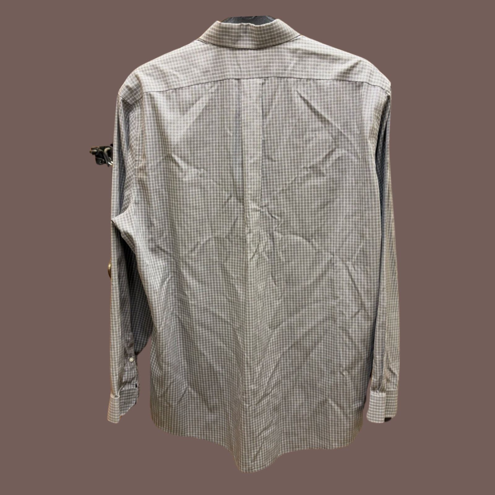 Eddie Bauer VTG Eddie Bauer Gray Plaid Relaxed Fit Buttondown Shirt Size US L / EU 52-54 / 3 - 4 Thumbnail