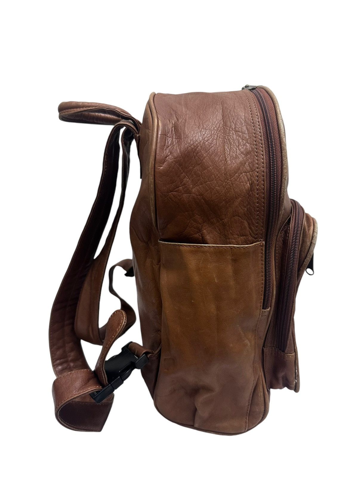 Genuine Leather × Japanese Brand × Vintage Archive Boulder Ridge Cowhide Leather Patina Backpack Size ONE SIZE - 3 Thumbnail
