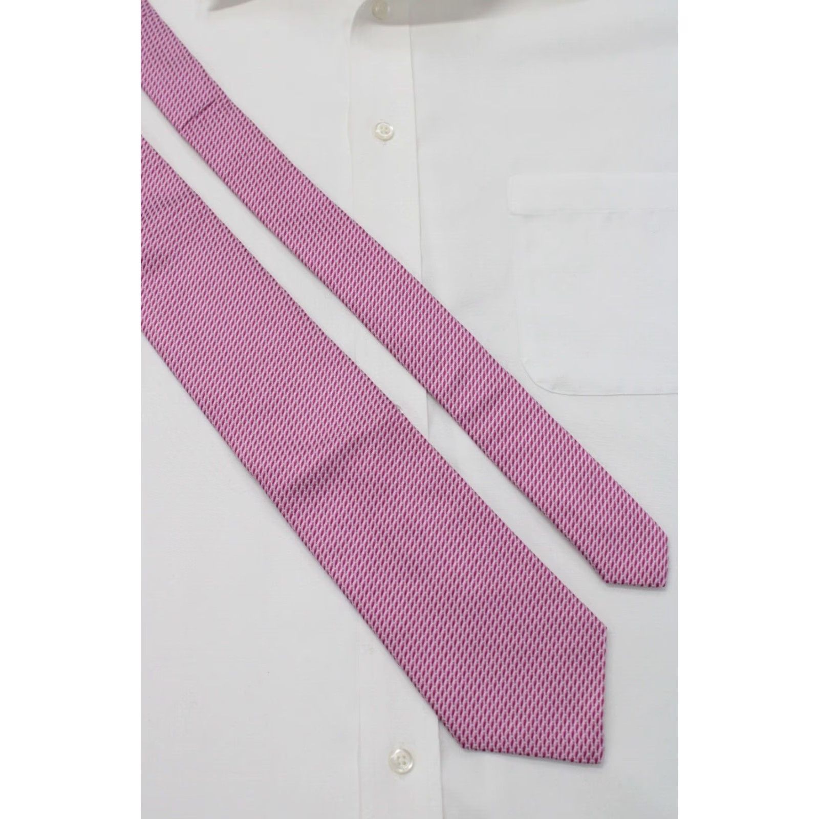 Lanvin NWT Lanvin Paris Necktie Mens Pink Silk Luxury Designer Stylish Preppy Size ONE SIZE - 4 Thumbnail