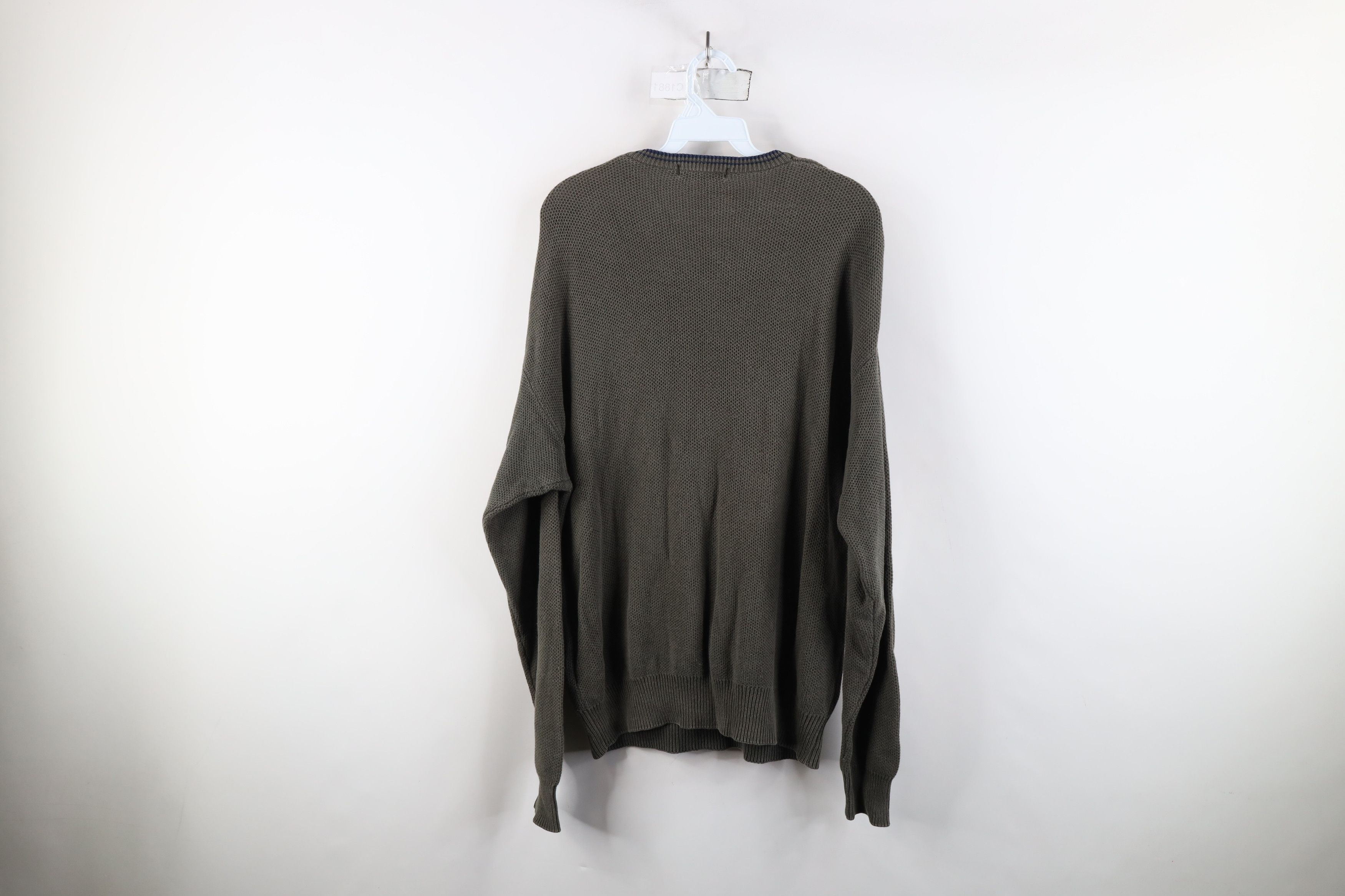 Nautica × Vintage Vintage 90s Nautica Lightweight Cotton Thermal Knit Sweater Size US M / EU 48-50 / 2 - 10 Thumbnail