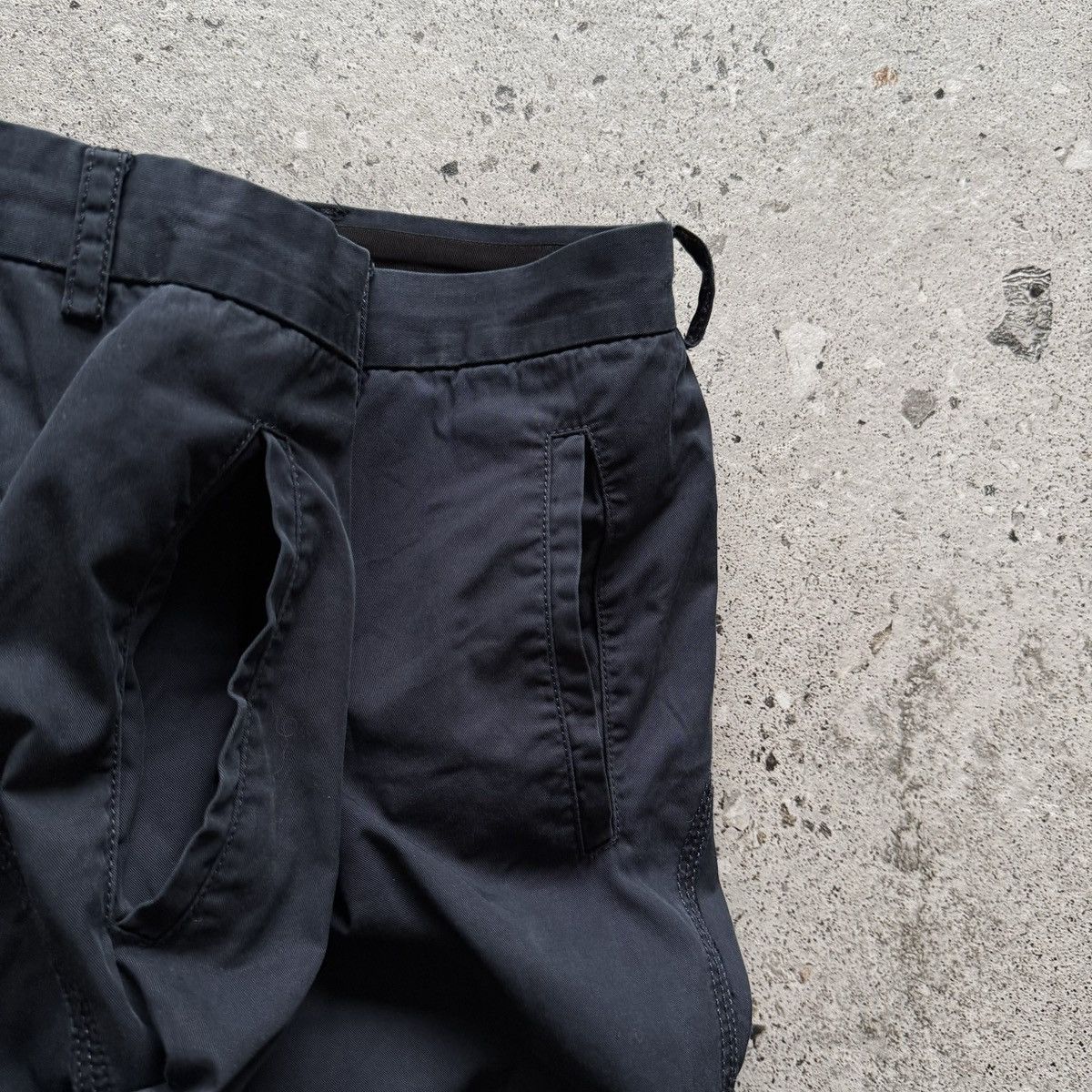 Lanvin Lanvin Mens Navy Blue Ankle Zip Casual Chino Trousers Pants Size US 30 / EU 46 - 5 Thumbnail