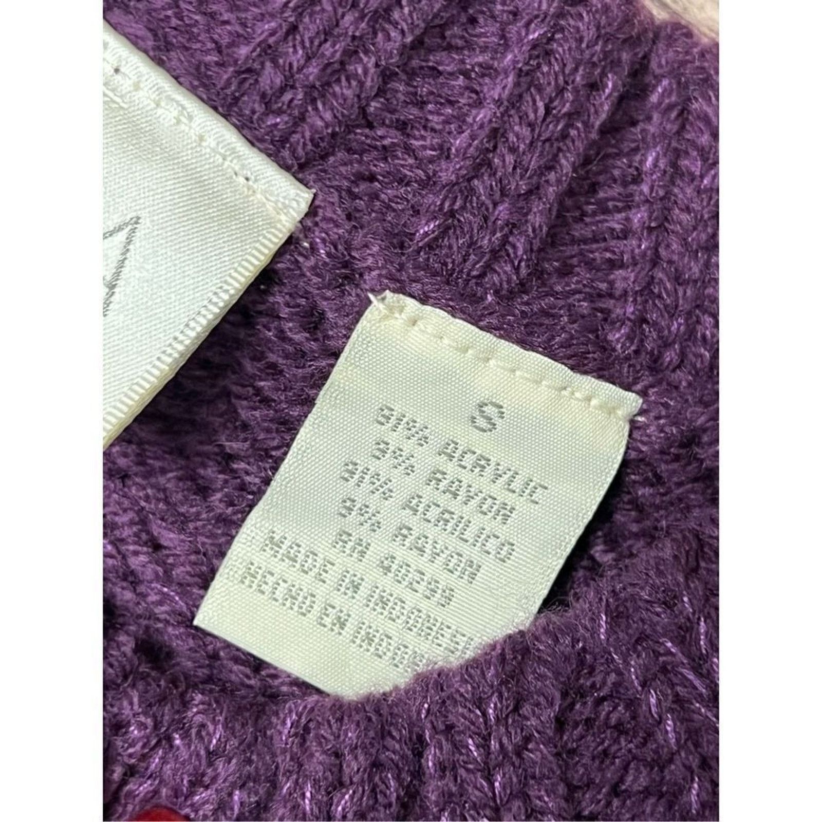Other Erika Purple Button Up Cardigan Sweater SMALL NWT Academia Size S / US 4 / IT 40 - 8 Thumbnail