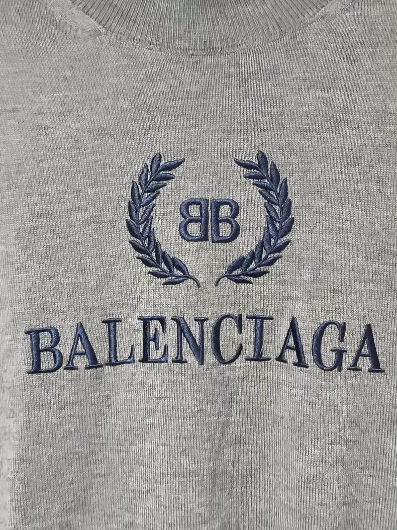 Balenciaga Balenciaga Double B wheat ear embroidery turtle neck Size US M / EU 48-50 / 2 - 3 Thumbnail