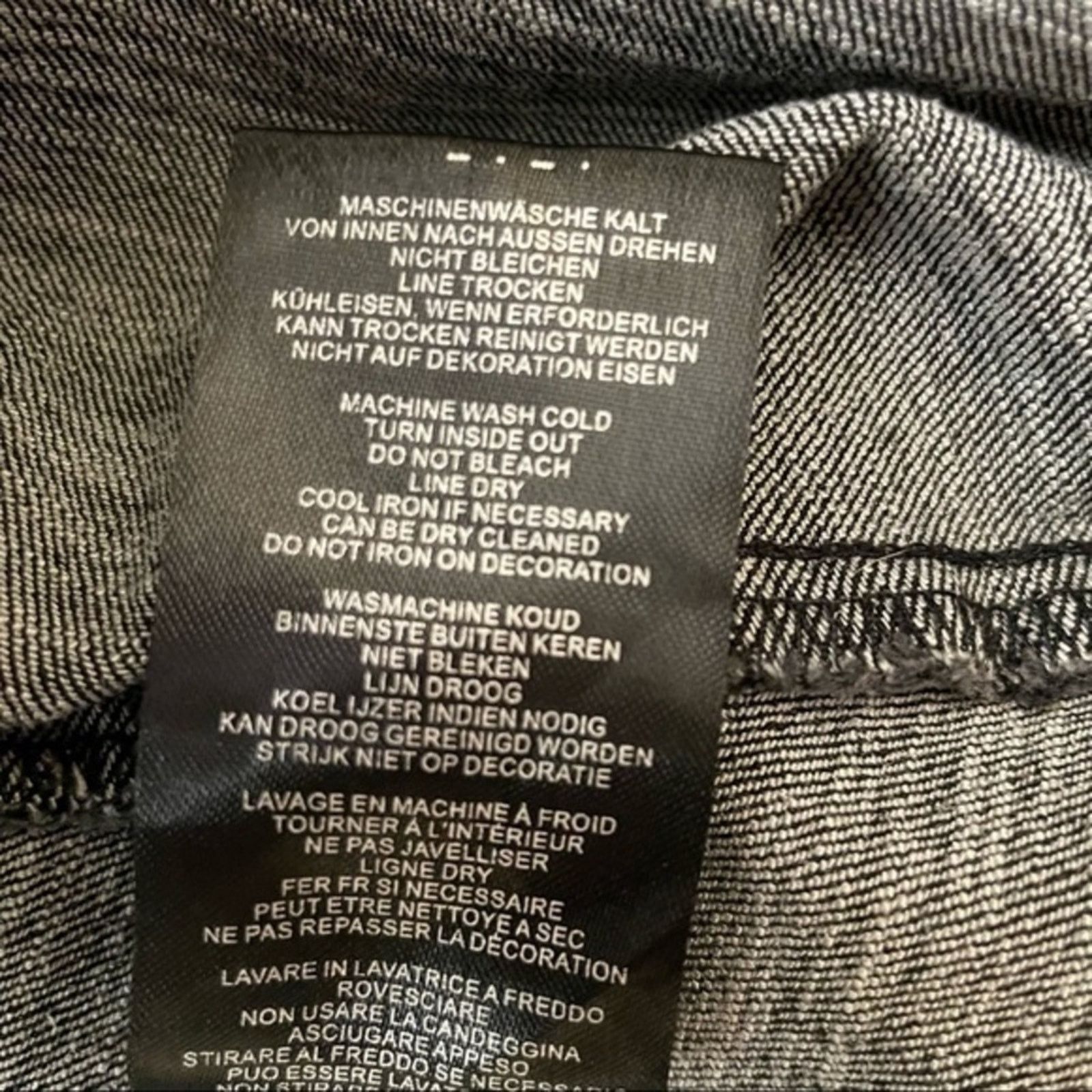 Other Banned Apparel Acid Wash Black Denim Dress Size XS / US 0-2 / IT 36-38 - 7 Thumbnail