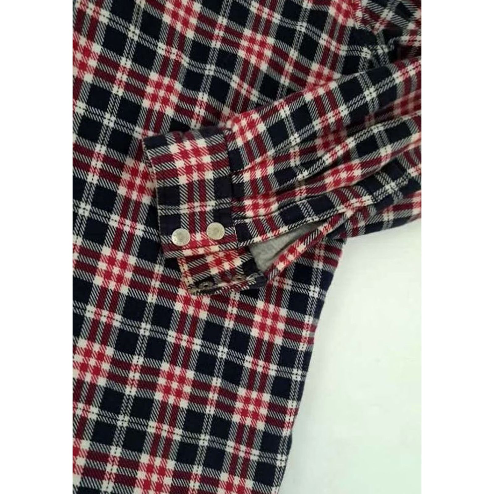 Tommy Hilfiger Tommy Jeans Shirt M Multicolor Flannel Plaid Full Zip Outdoor Cotton Heavy Cotton Shirt Mens Medium 1990s Size US M / EU 48-50 / 2 - 2 Thumbnail