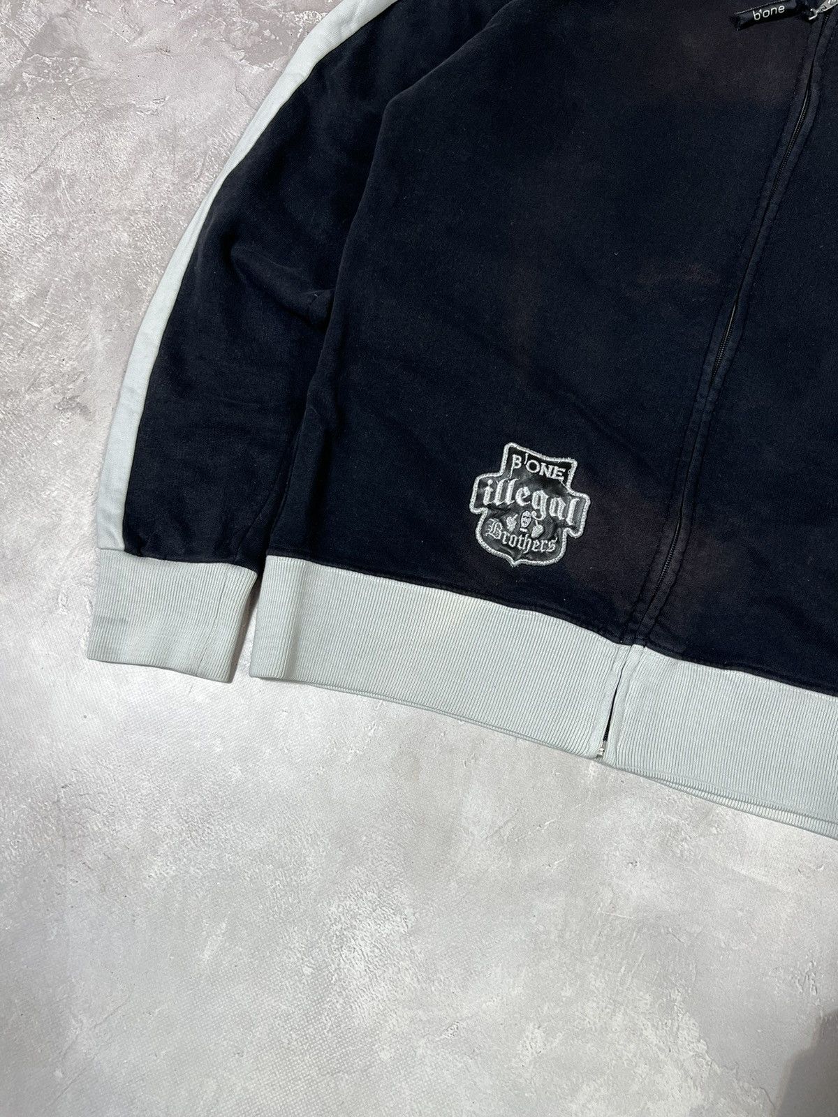 Vintage Vintage Style Bone illegal Distressed Y2k Zip jacket Size US XL / EU 56 / 4 - 3 Thumbnail
