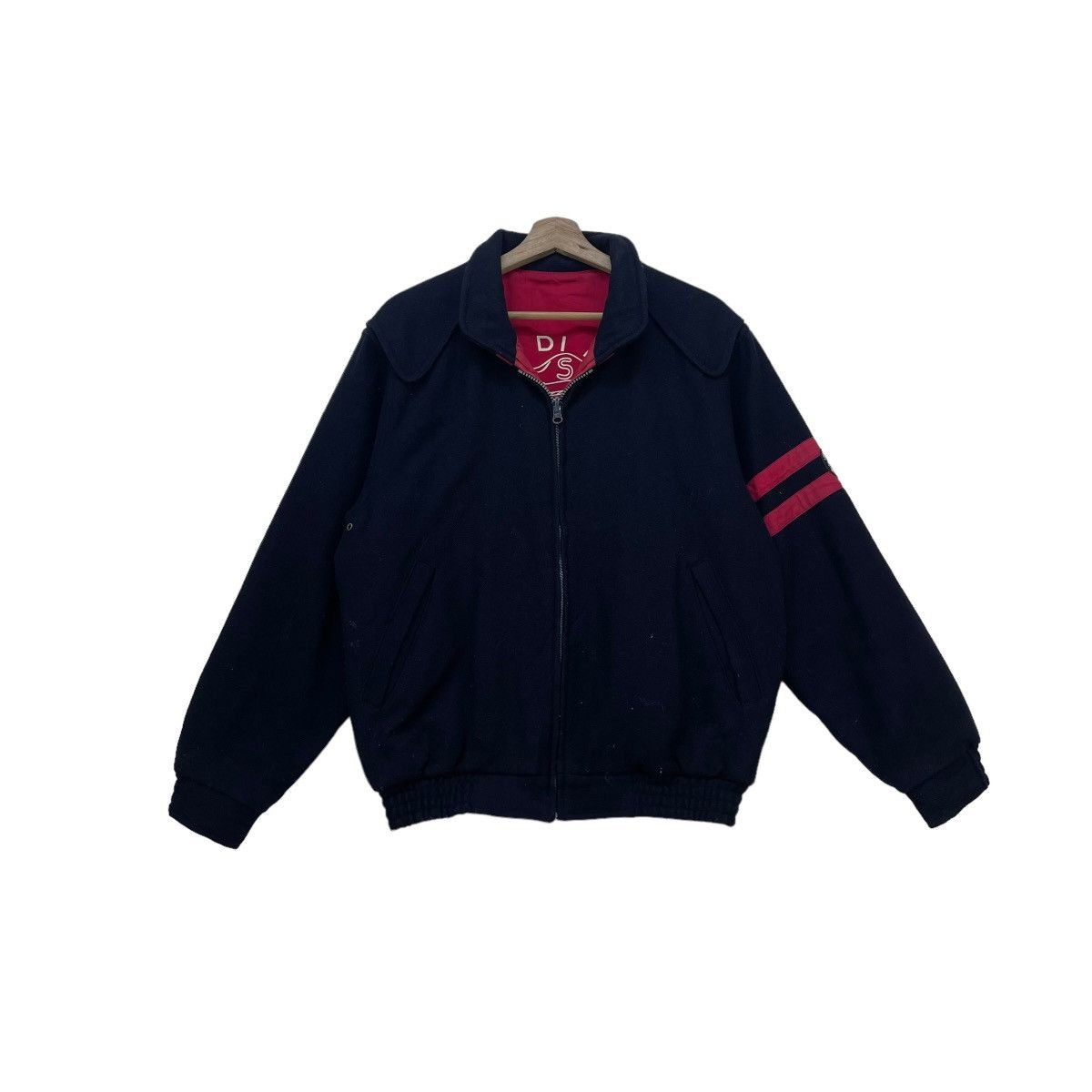 45rpm 💥Vintage Sina Cava Lupo Di Mare Reversible Bomber Wool Size US M / EU 48-50 / 2 - 1 Thumbnail