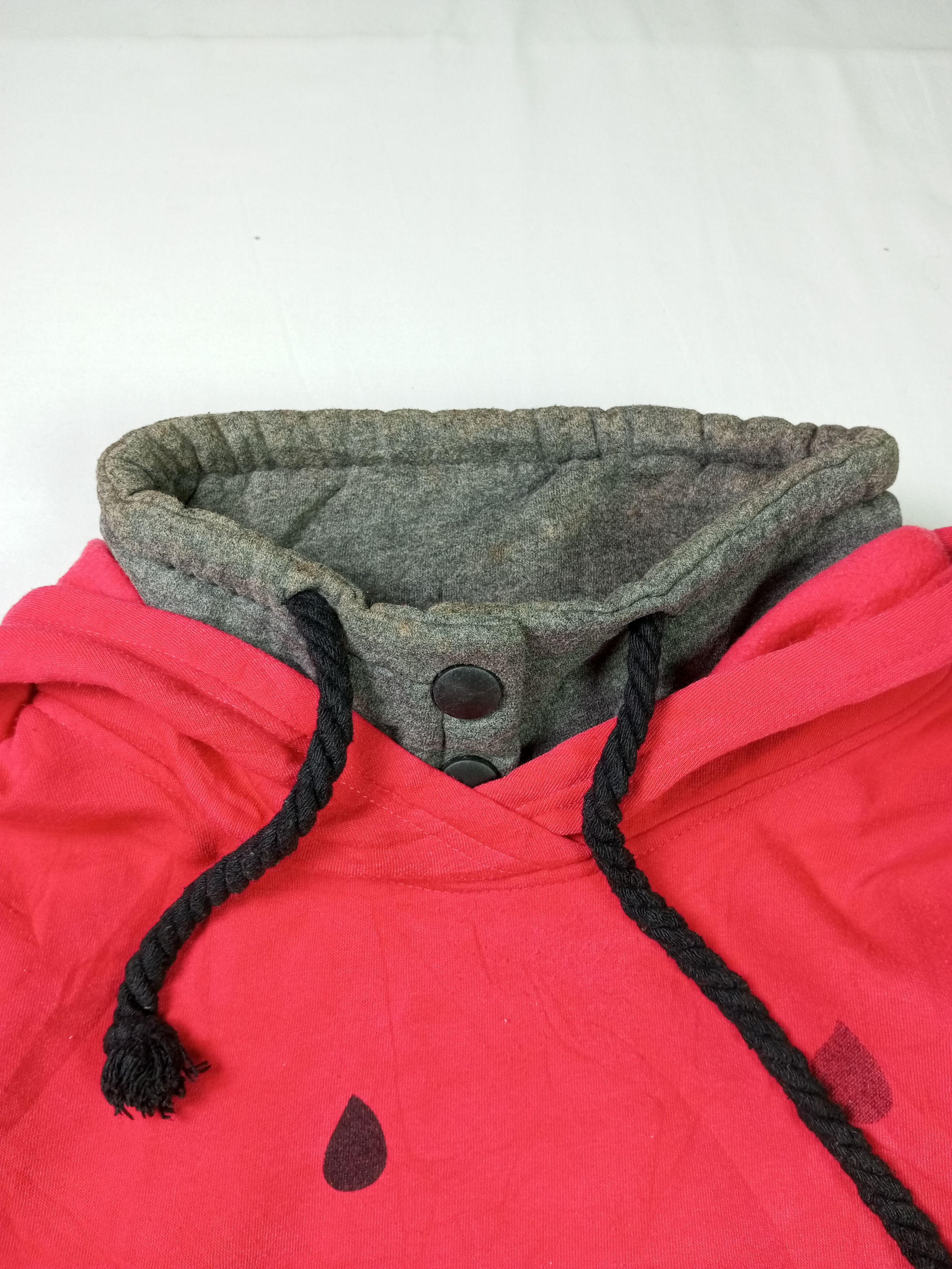 Hysteric Glamour × Japanese Brand Faded Japanese Brand Red Hoodie Turtle Neck Size US L / EU 52-54 / 3 - 7 Thumbnail