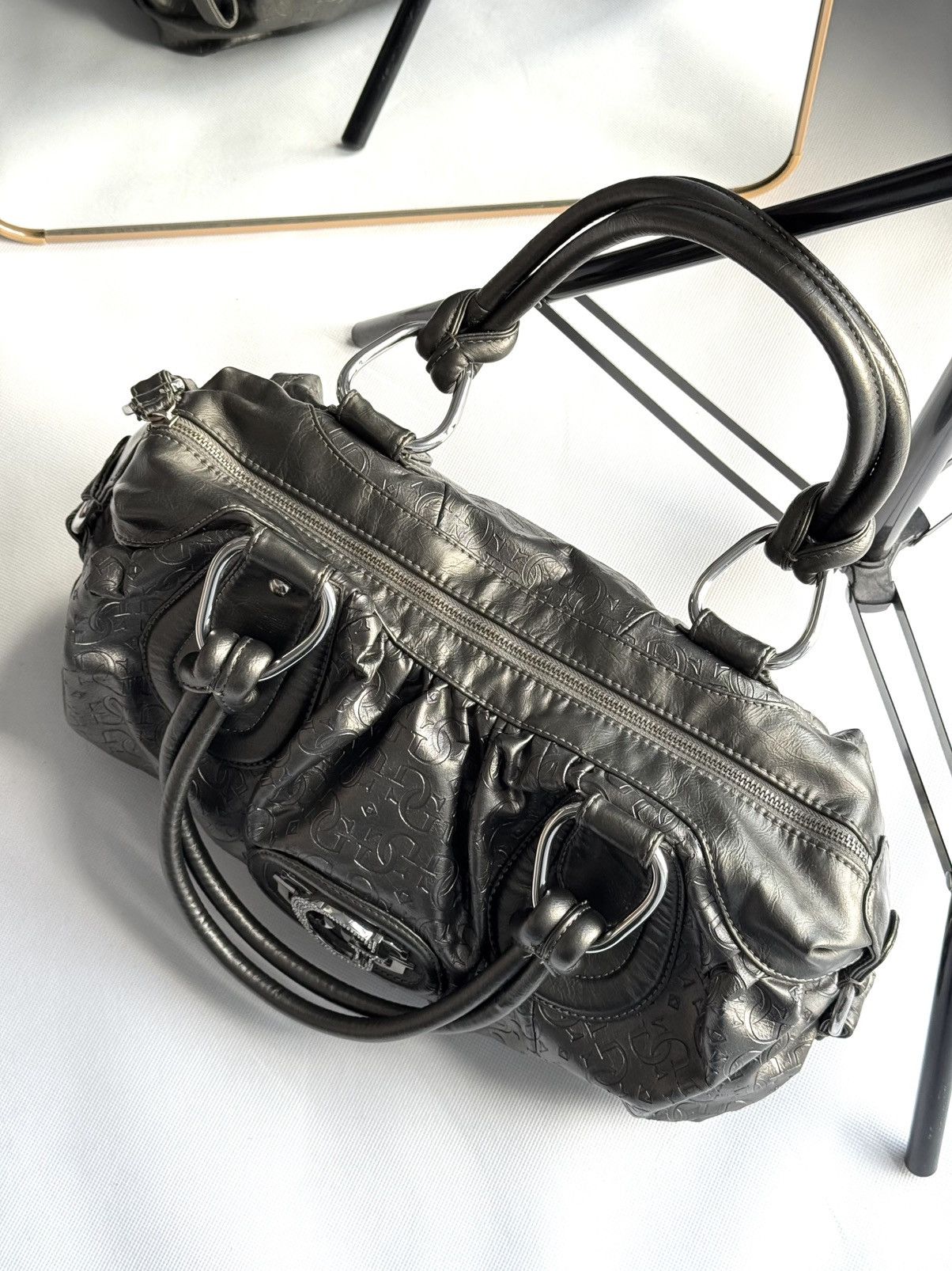 Guess Vintage Guess Monogram logo bag 00s Y2k Handbag Size ONE SIZE - 7 Thumbnail