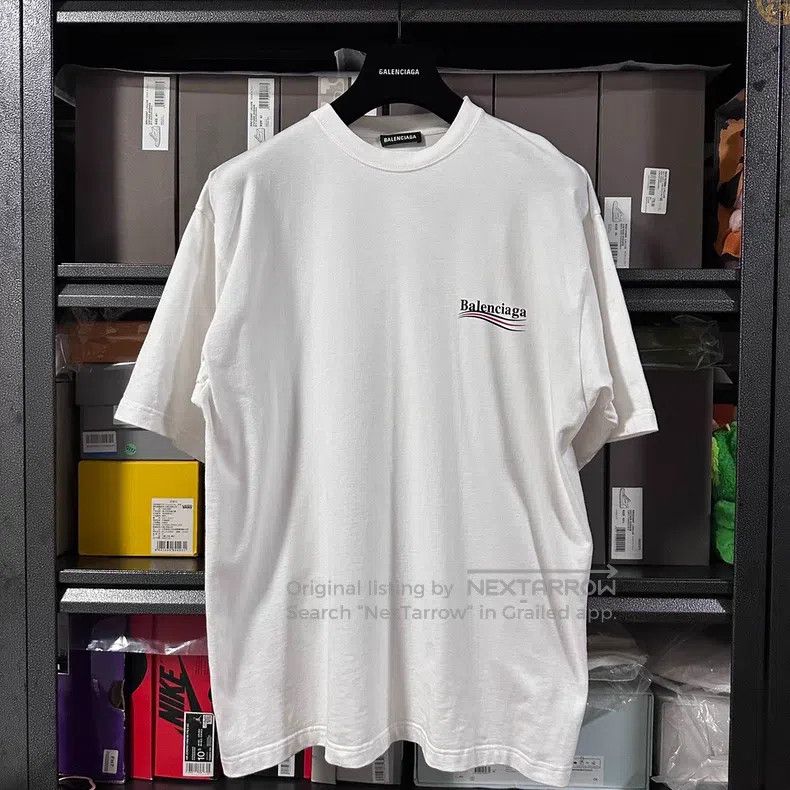 Balenciaga Balenciaga Short Sleeve T-Shirt with Coca-Cola Wave Print Size US S / EU 44-46 / 1 - 1 Thumbnail