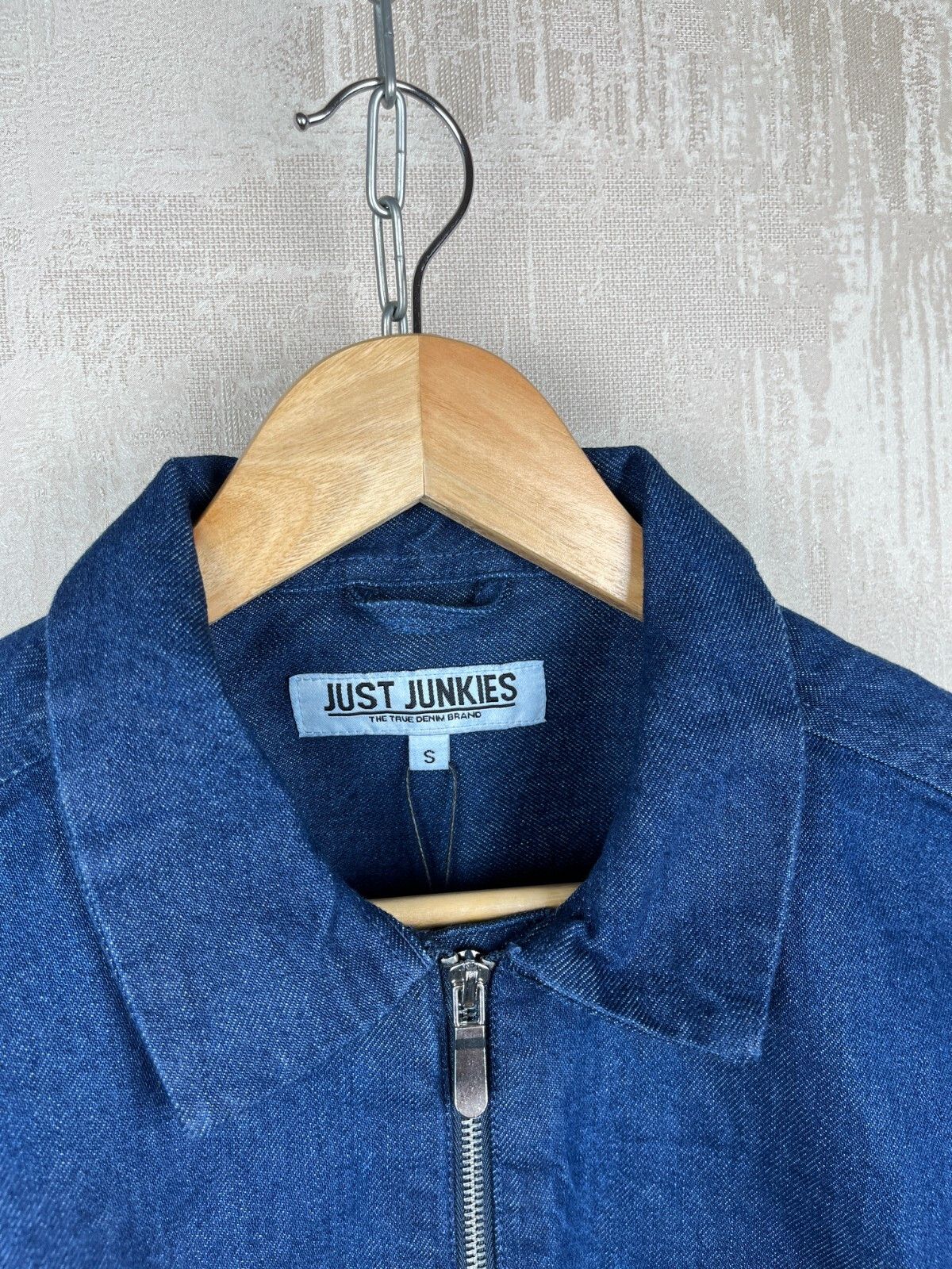 Other Just Junkies Reggie Half Zip Indigo Denim Short Sleeve Shirt Size US S / EU 44-46 / 1 - 8 Thumbnail
