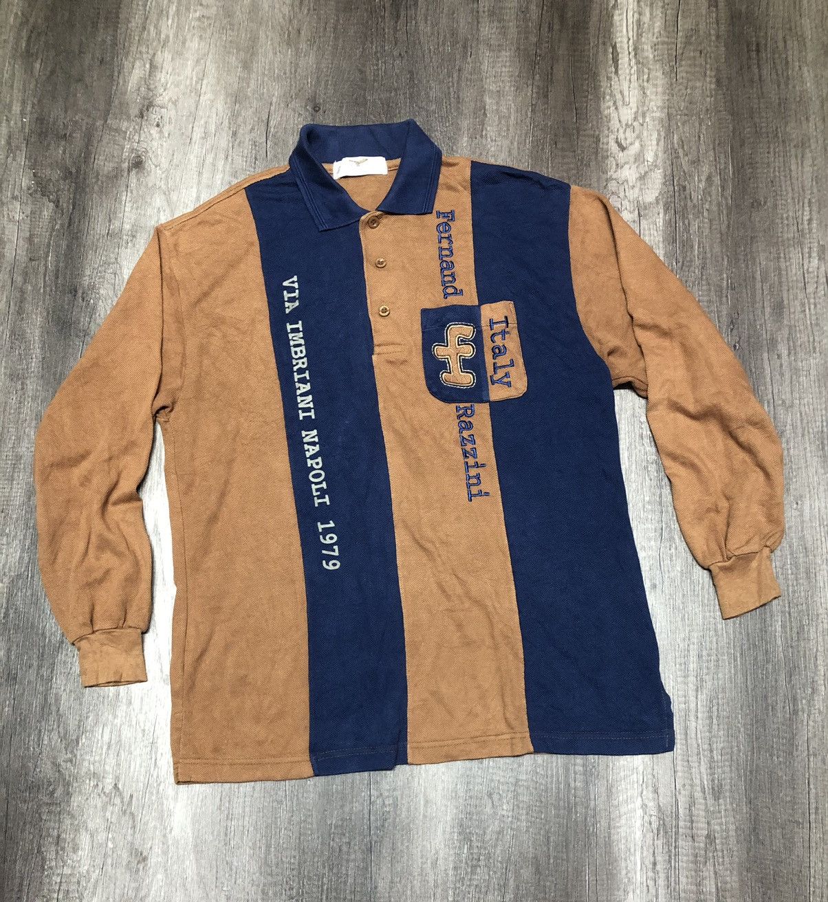 Designer × Vintage VINTAGE DESIGNER FERNAND RAZZINI POLO SHIRT LONG SLEEVE Size US L / EU 52-54 / 3 - 1 Thumbnail
