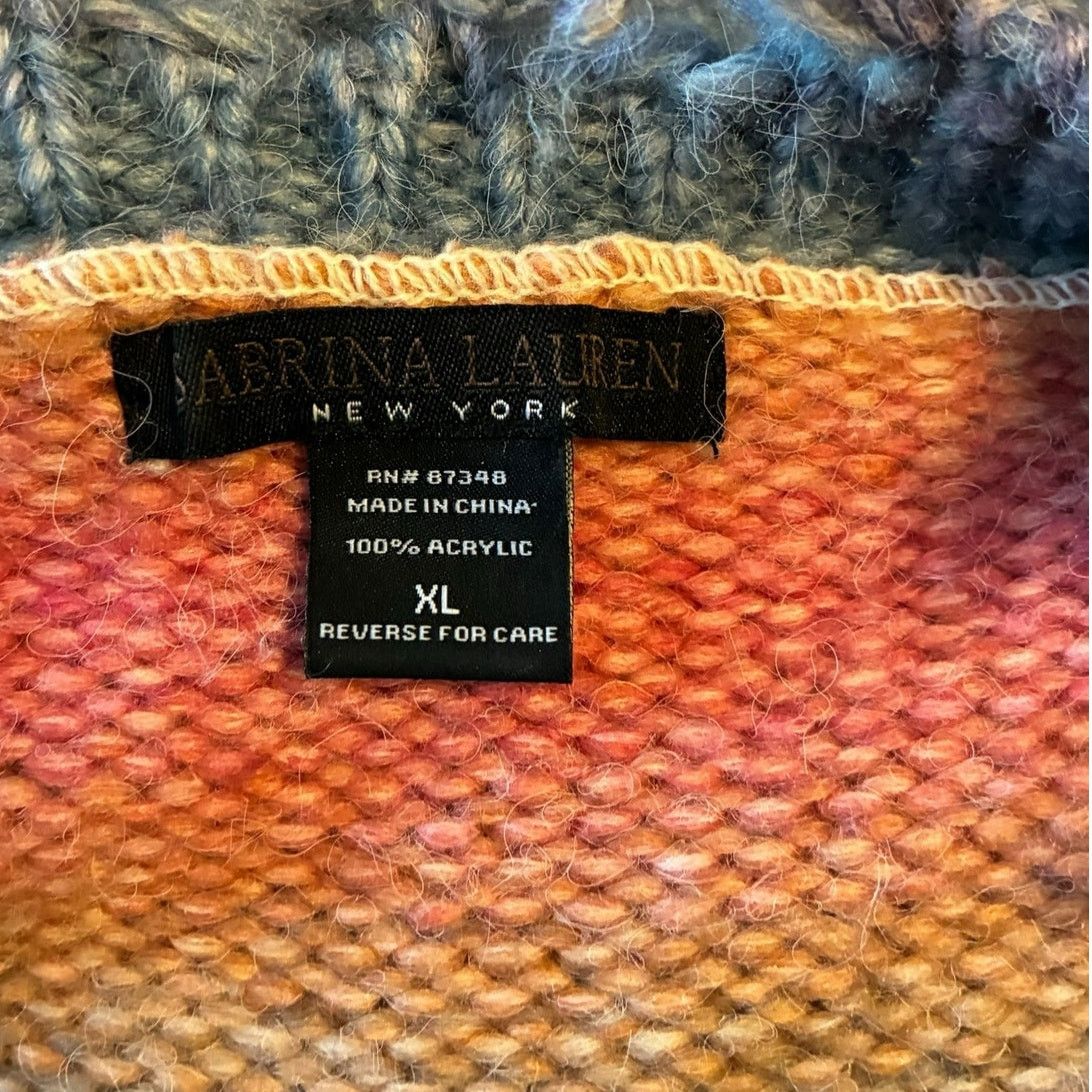 Other Sabrina Lauren distressed rainbow chunky knit sweater Size XL / US 12-14 / IT 48-50 - 6 Thumbnail