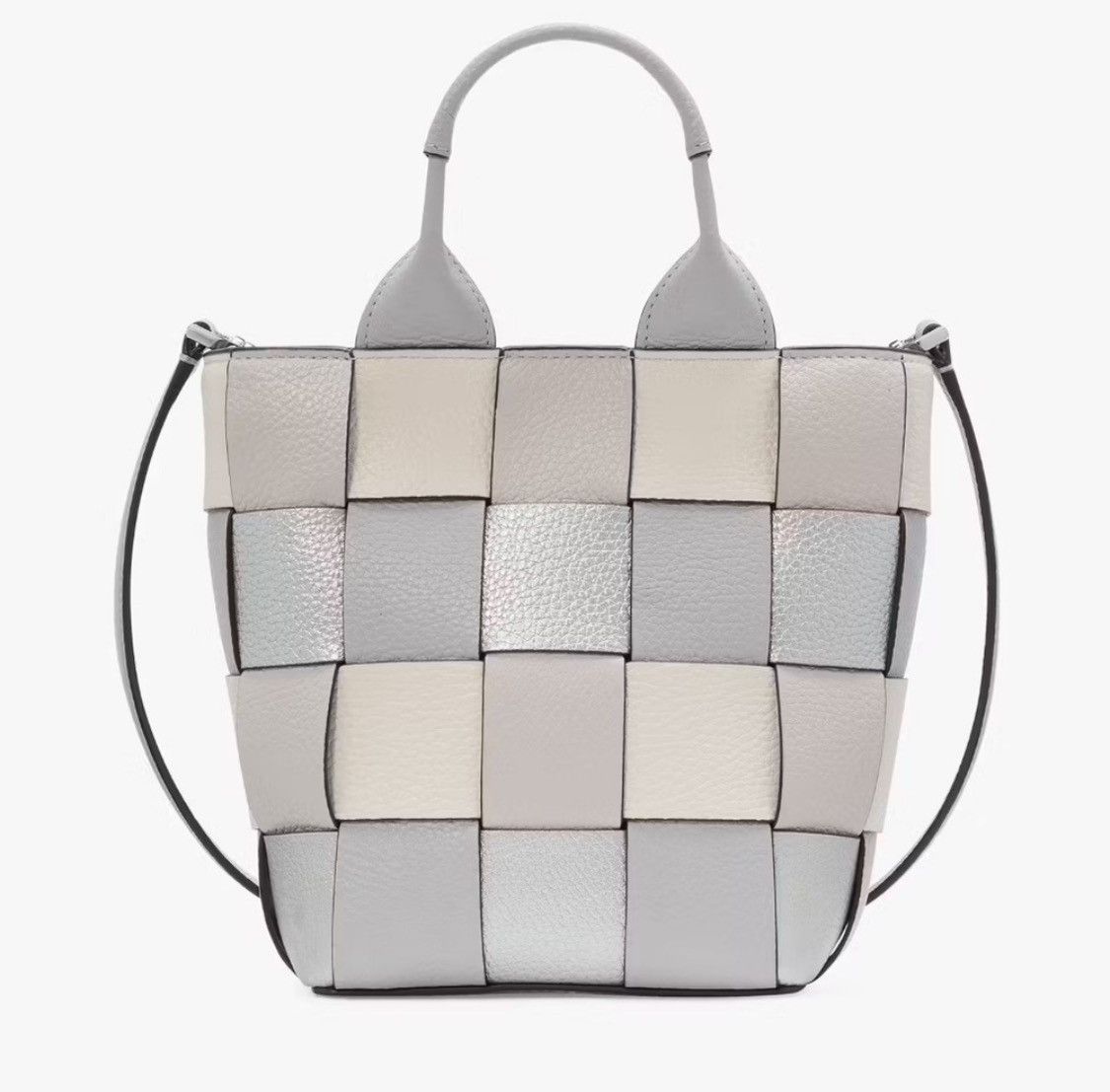 Kate Spade NWT KATE SPADE NY Basket Metallic Mini Leather Tote Size ONE SIZE - 5 Thumbnail