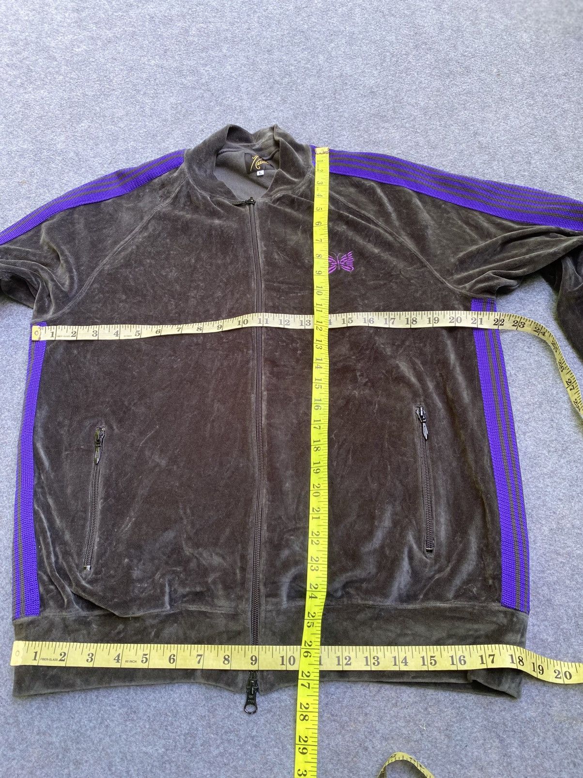 Needles Needles Velour Rib Collar Track Jacket Size US L / EU 52-54 / 3 - 15 Thumbnail
