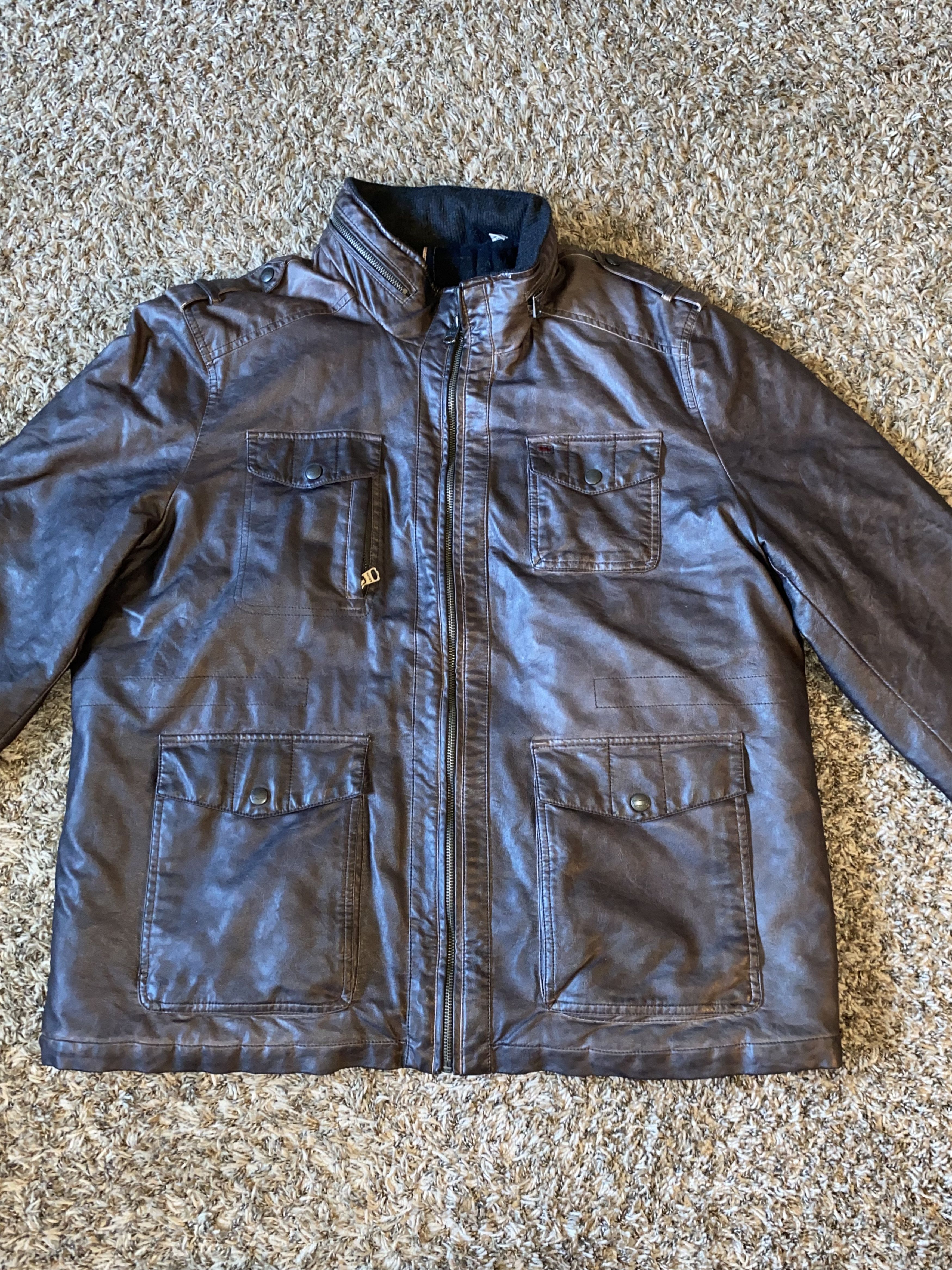 Levi's Levis Leather Jacket Size US XL / EU 56 / 4 - 2 Thumbnail