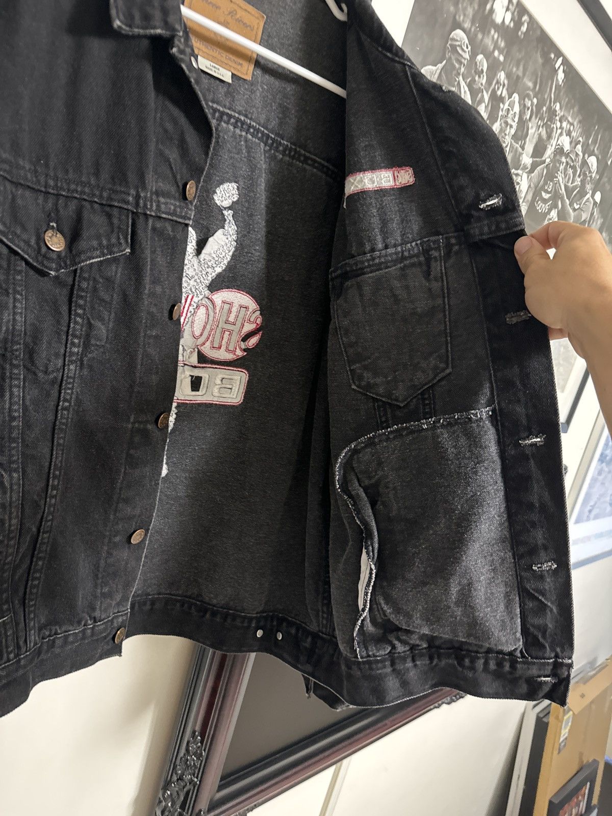 Vintage Vintage Showtime Boxing Denim Jacket Size US L / EU 52-54 / 3 - 4 Thumbnail